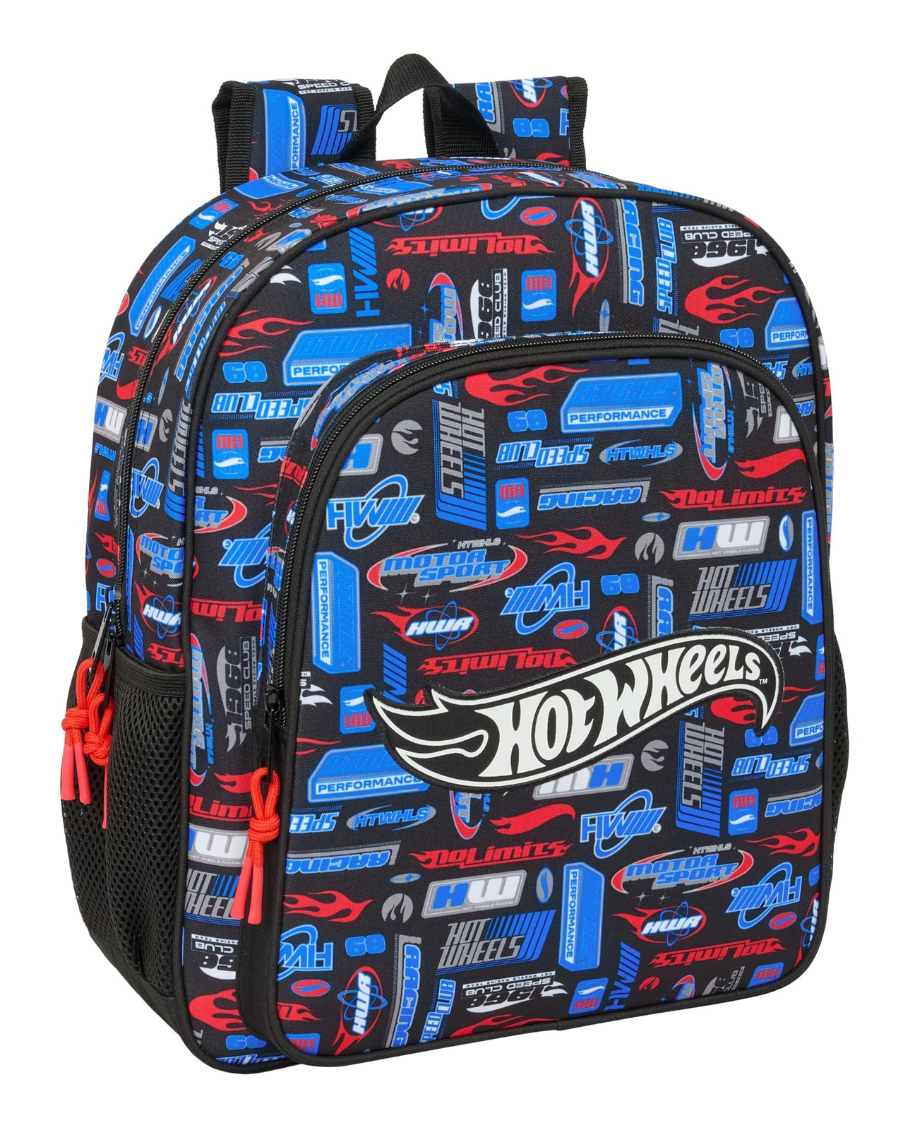 Safta HOT WHEELS – Children's School Backpack, Adaptable to Trolley, Ideal for S