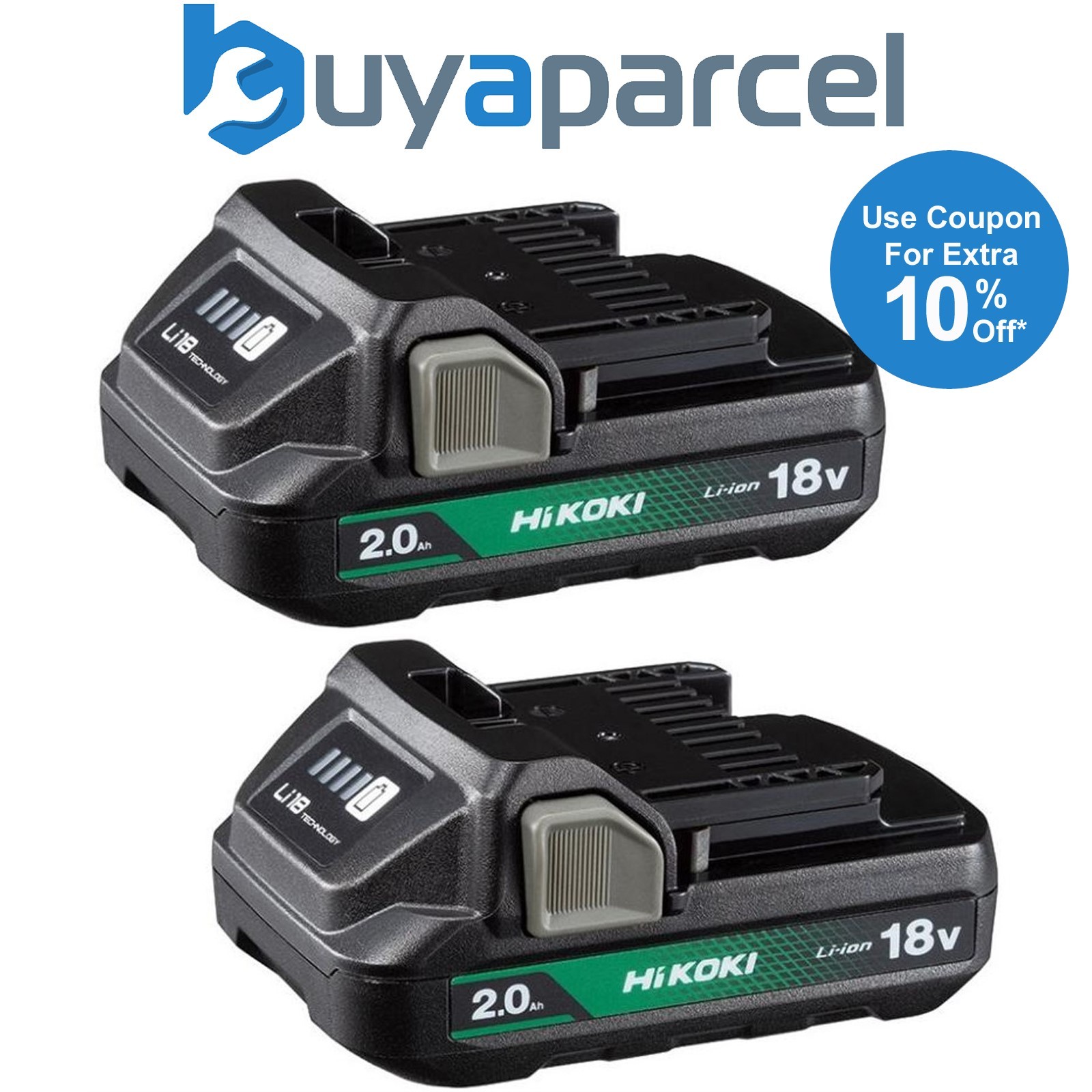 HiKOKI X2 BSL1820M 18V 2.0ah Li-ion Compact Battery Slide Batteries Hitachi