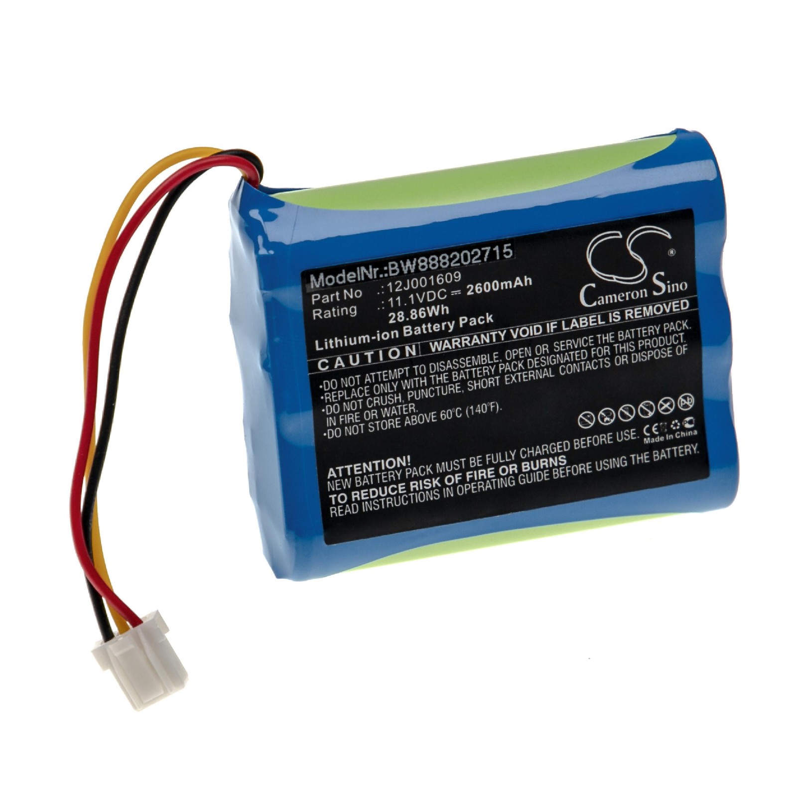 Battery for Moneual Everybot RS500 RS700 2600mAh 11.1V