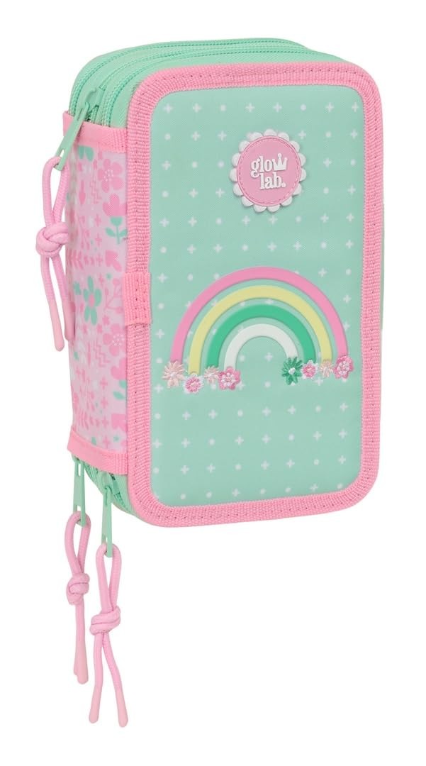Safta GLOWLAB AMAZING – School Pencil Case with 37 Tools Included, Children's Pe