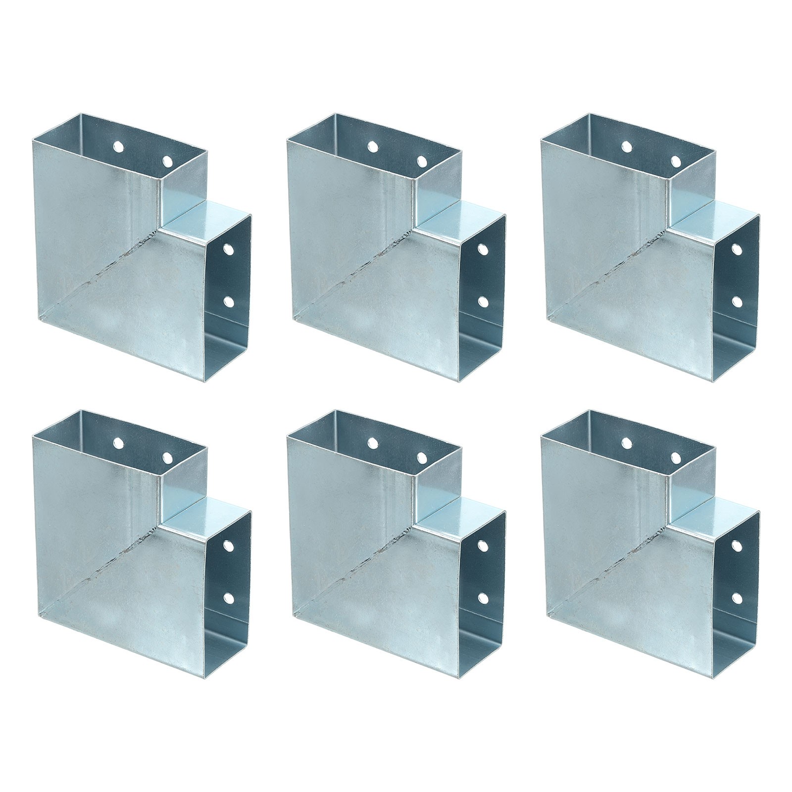 2-Way Gazebo Brackets Kit, Angle Bracket for 1.6" x 3.1" Lumber (6 Pack)