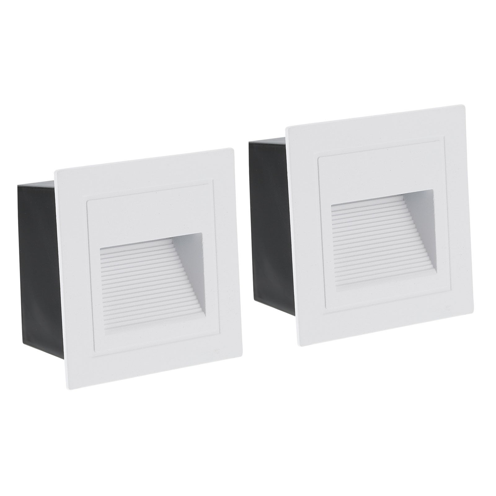 6000K LED Step Light, 2 Pack 3W 120V Stair Light 105lm Dimmable,Pure White White