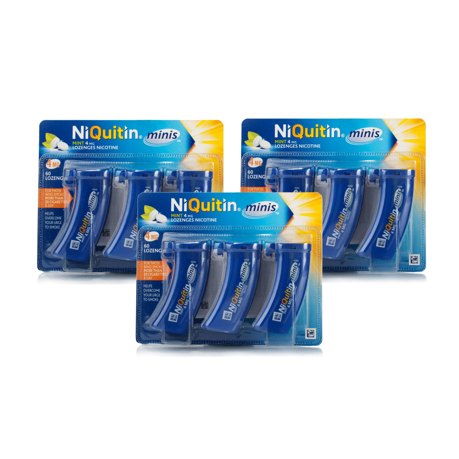 Niquitin Mint Lozenges 4mg 60 Lozenges x 3 Quit Smoking Nicotine Replacement