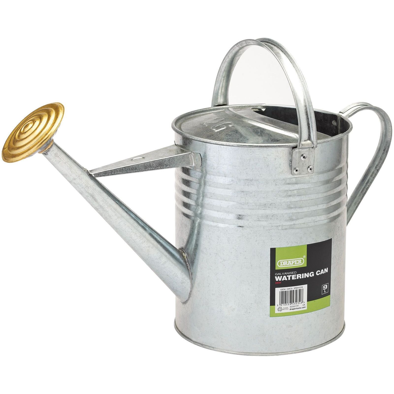 Draper Tradional Style Galvanised Watering Can - 9 Litre