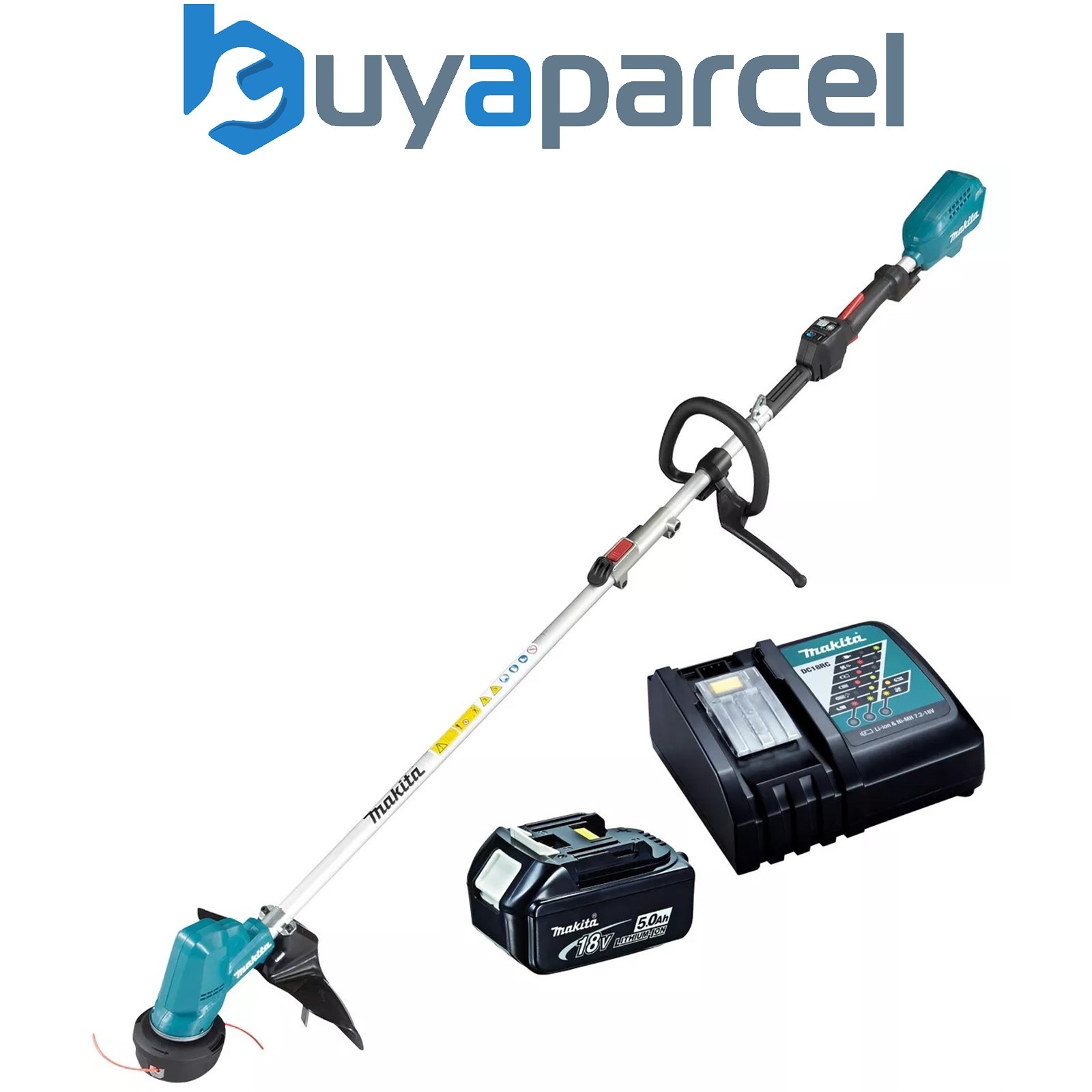 Makita DUR191LZX3 Brushless 18v Cordless Grass Line Trimmer + 5ah Battery