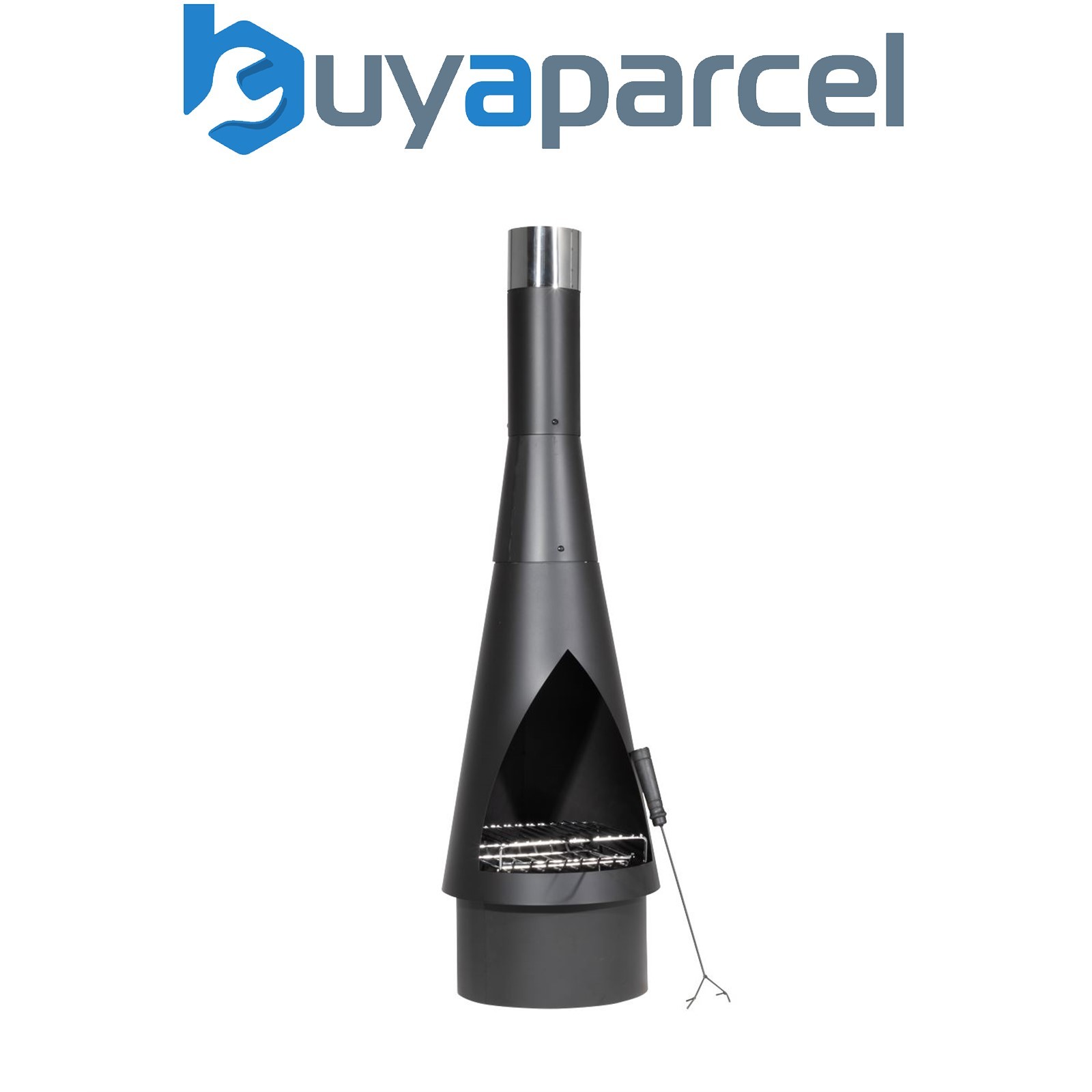 Sealey DG109 Dellonda Outdoor Chiminea, Fireplace, Fire Pit, Heater, Durable, Bl