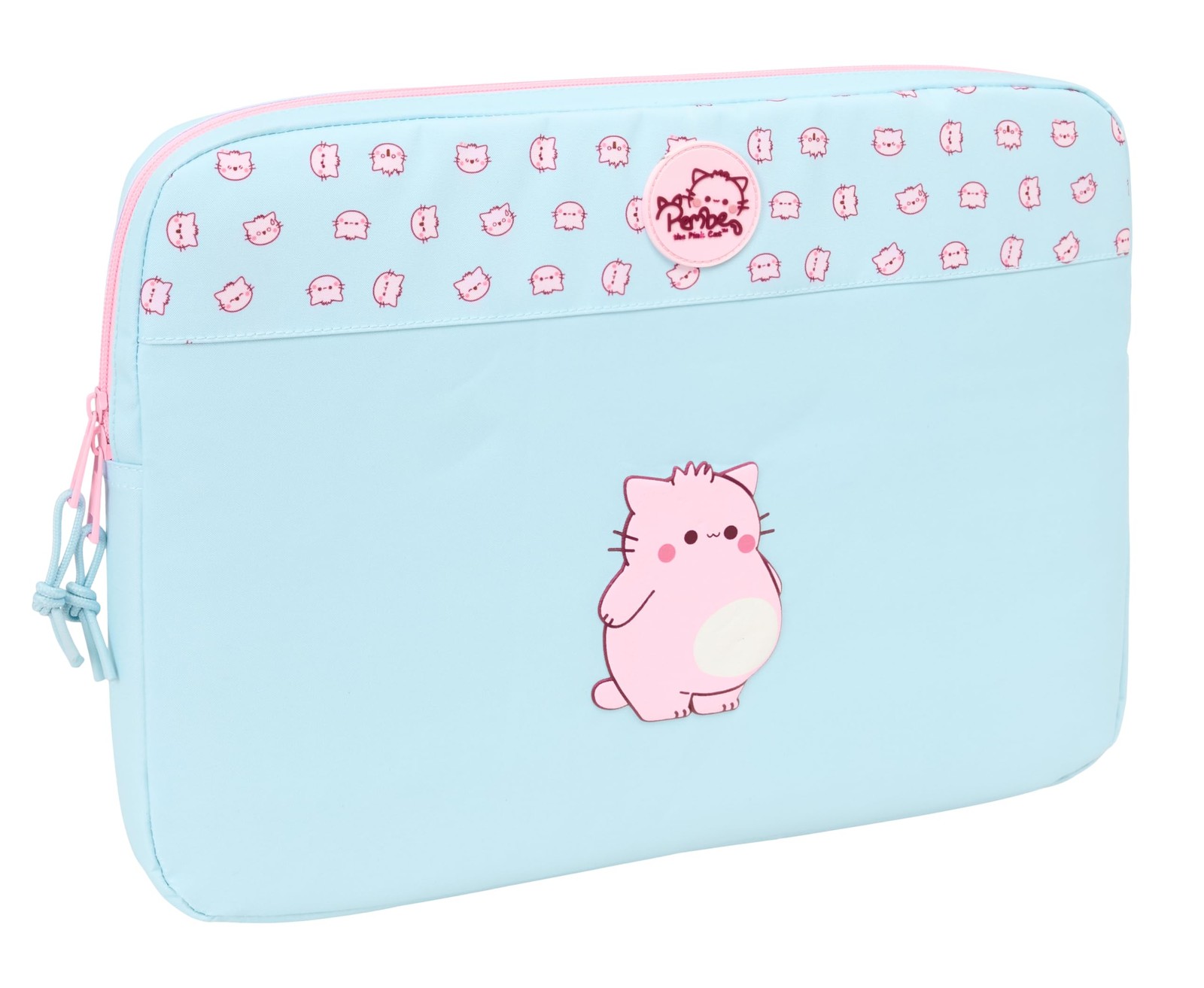 PEMBE THE PINK CAT – Laptop Sleeve 15.6 Inches, Backpack, Ideal for Children of