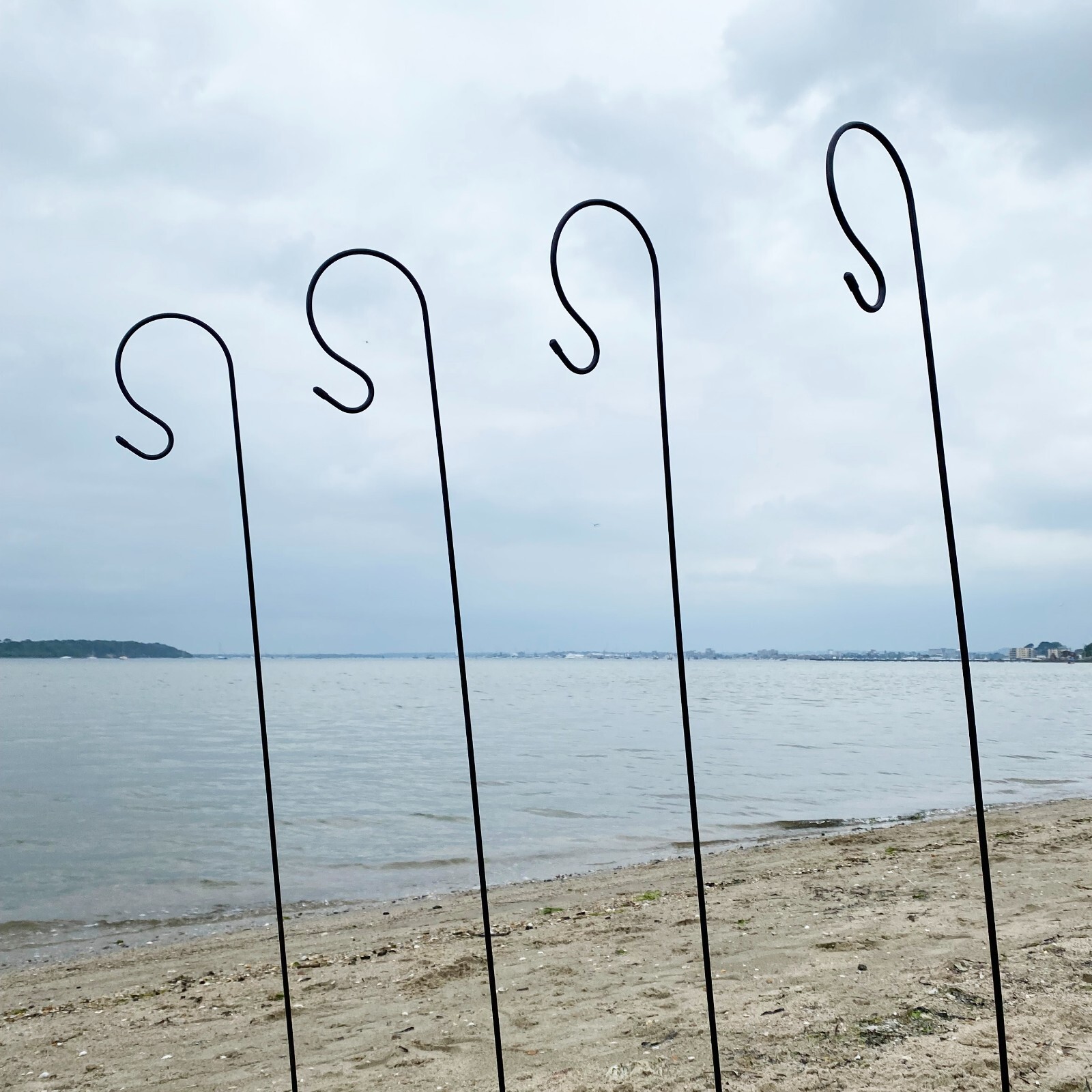 Shepherd's Crook Hook Stand for Bird Feeders & Candle Lanterns 1.5m - Pack of 4