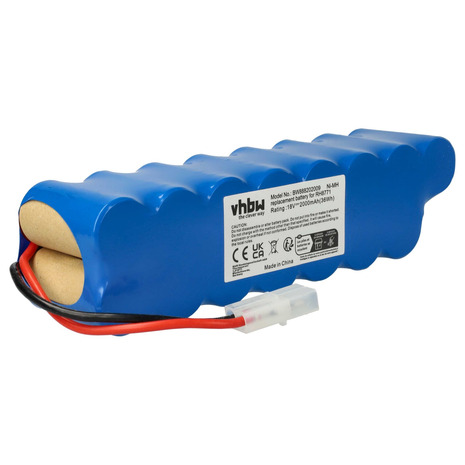Battery for Rowenta RH8771 2000mAh 18V