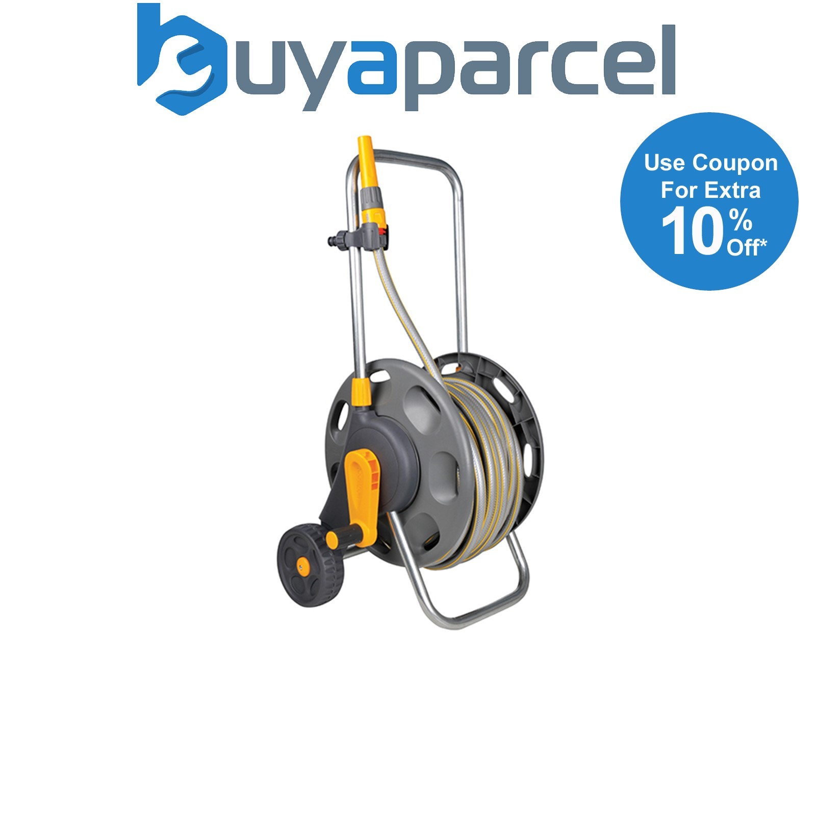 Hozelock 2435R0000 2435 60m Assembled Hose Cart & 50m of 12.5mm Hose HOZ2435