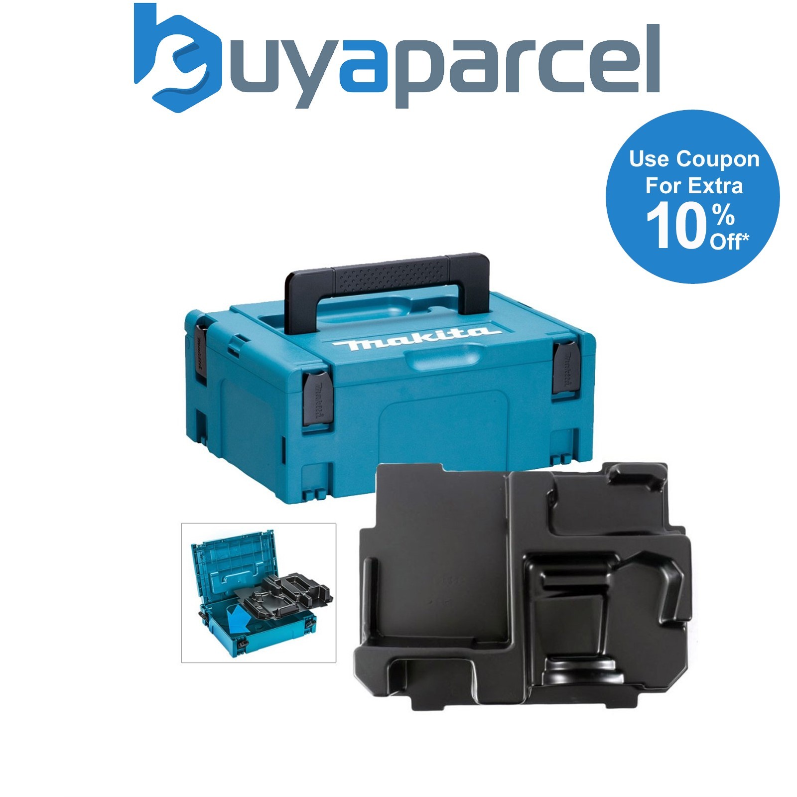 Makita 18v Cordless Orbital Sander Makpac Tool Case with Inlay for DBO180 DBO140