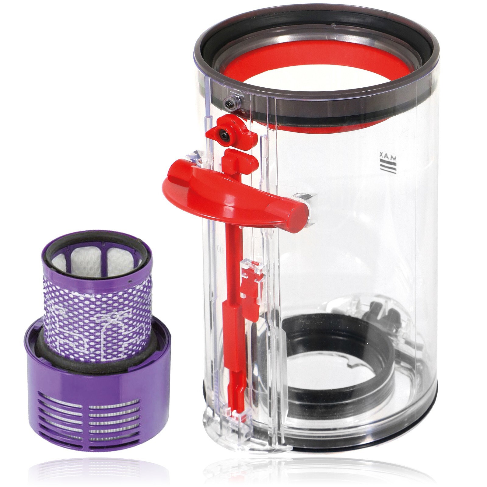 Dust Bin Container + Washable Filter for DYSON V10 SV12 Animal Absolute Vacuum