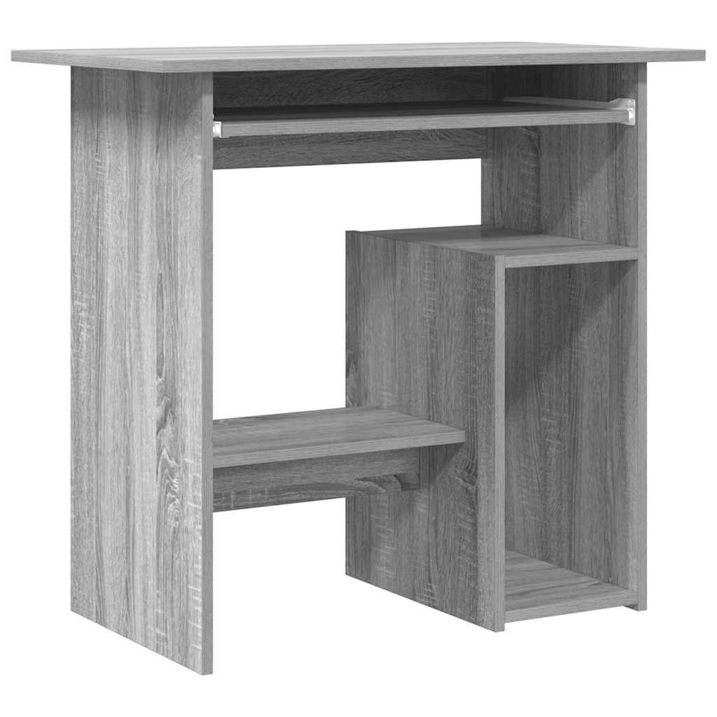 Desk Grey Sonoma Engineered Wood Office Computer Study Writing vidaXL