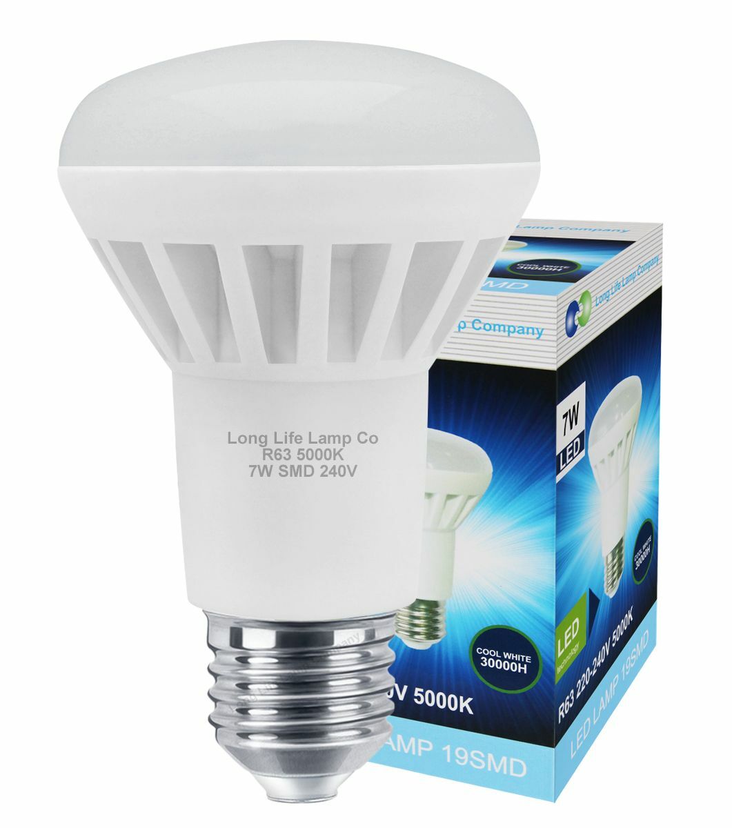 R63 LED 7W E27 Replacement for Reflector R63 Light Bulb Cool white 560 Lumens