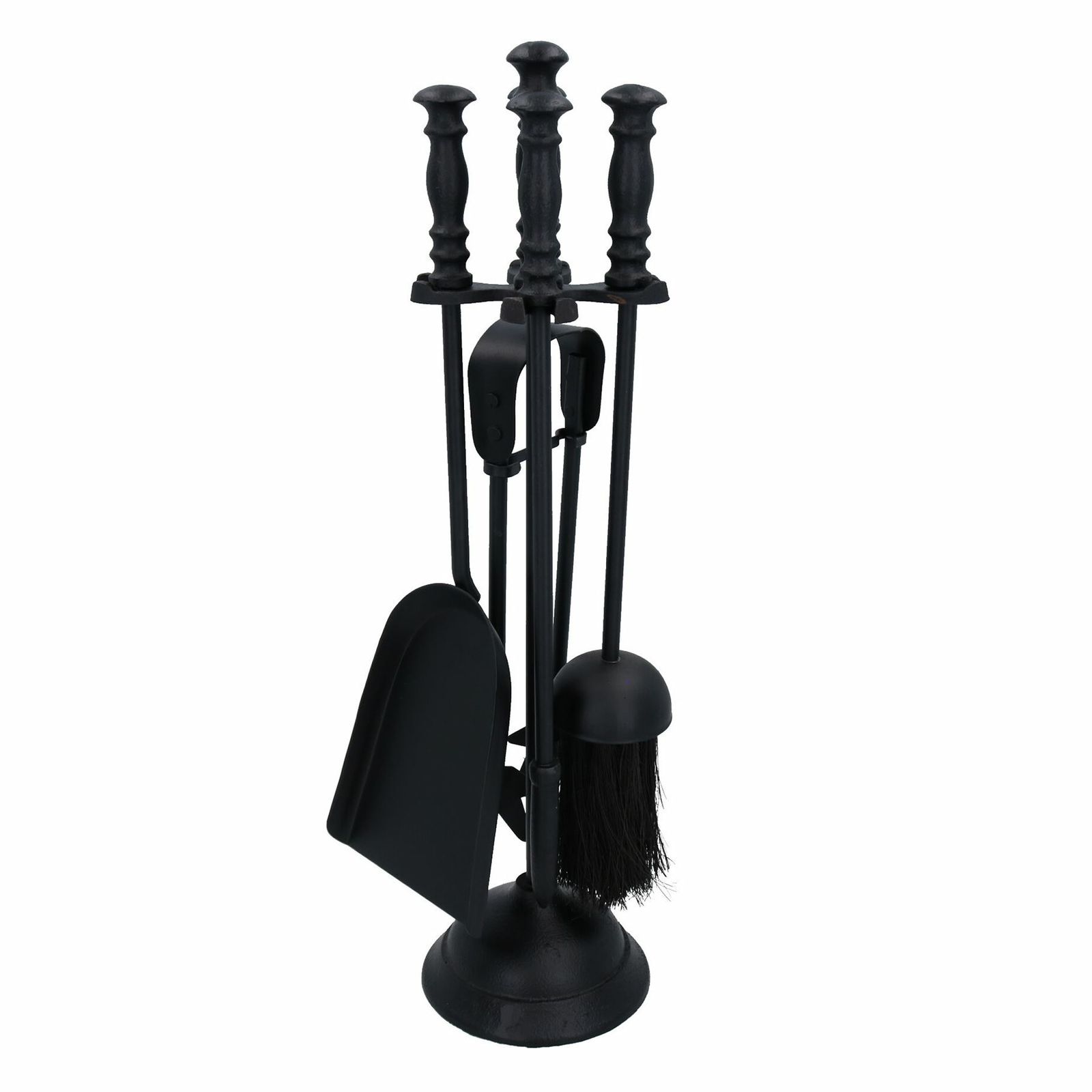 5pc Log Fire Fireside Fireplace Companion Set Brush Poker Shovel Tongs Burner