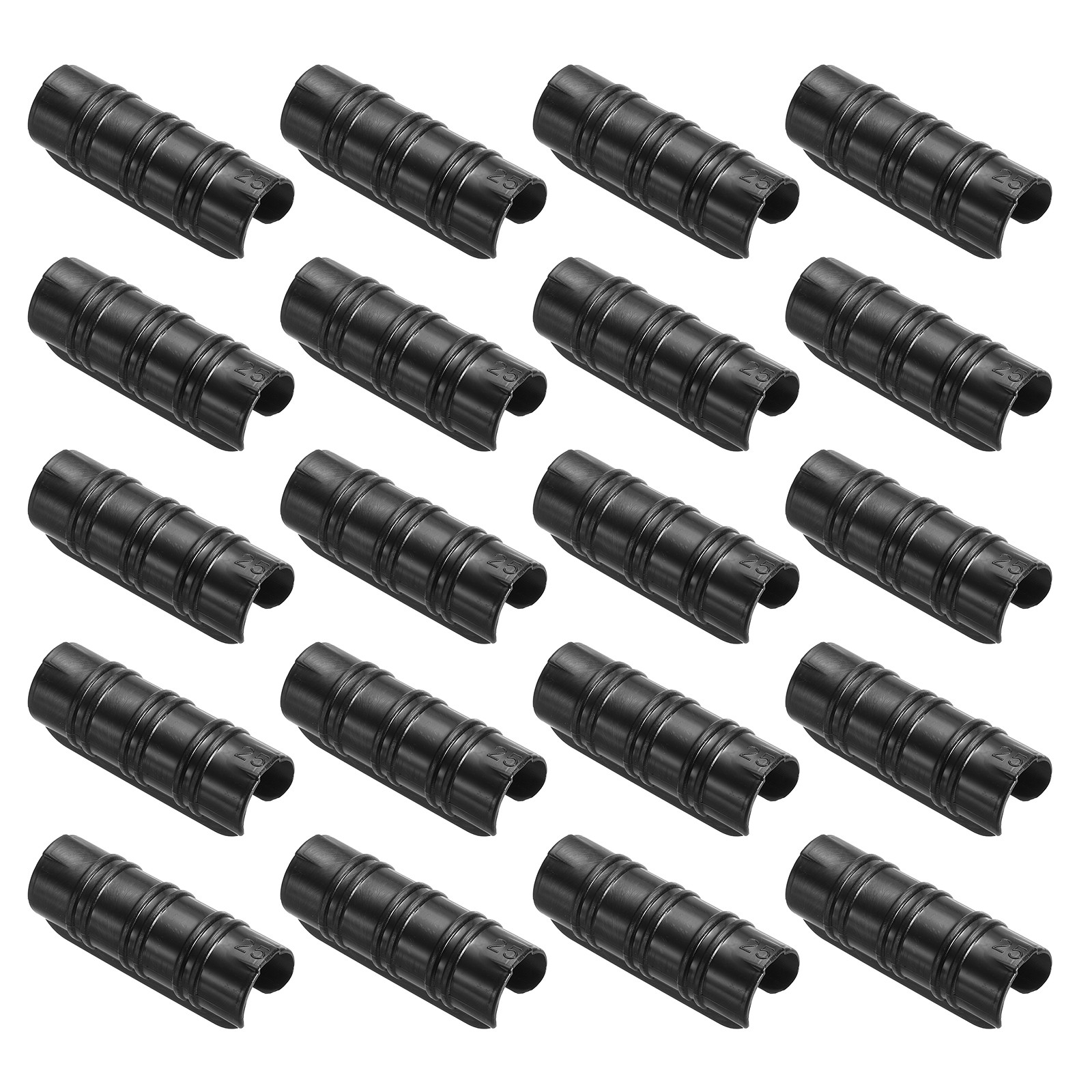 50Pcs 1" 25mm Greenhouse Clamps Clip Plastic Greenhouse Snap Tube Black