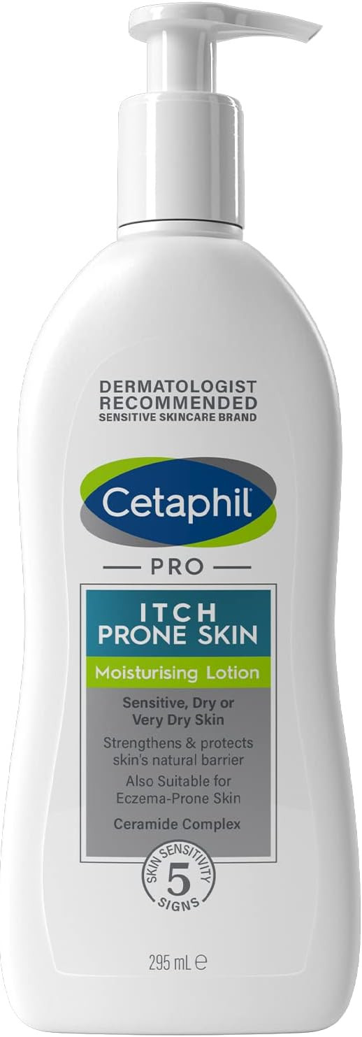 Cetaphil PRO Body Moisturiser, 295 ml, Moisturising Lotion For Itch Prone and E