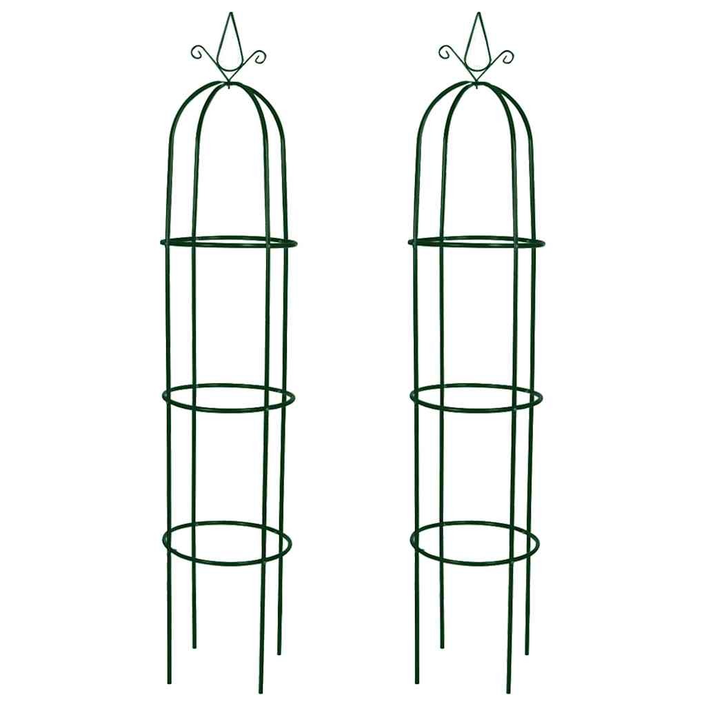 2x Garden Arch Tower Outdoor Patio Climbing Plants Support Pergola vidaXL