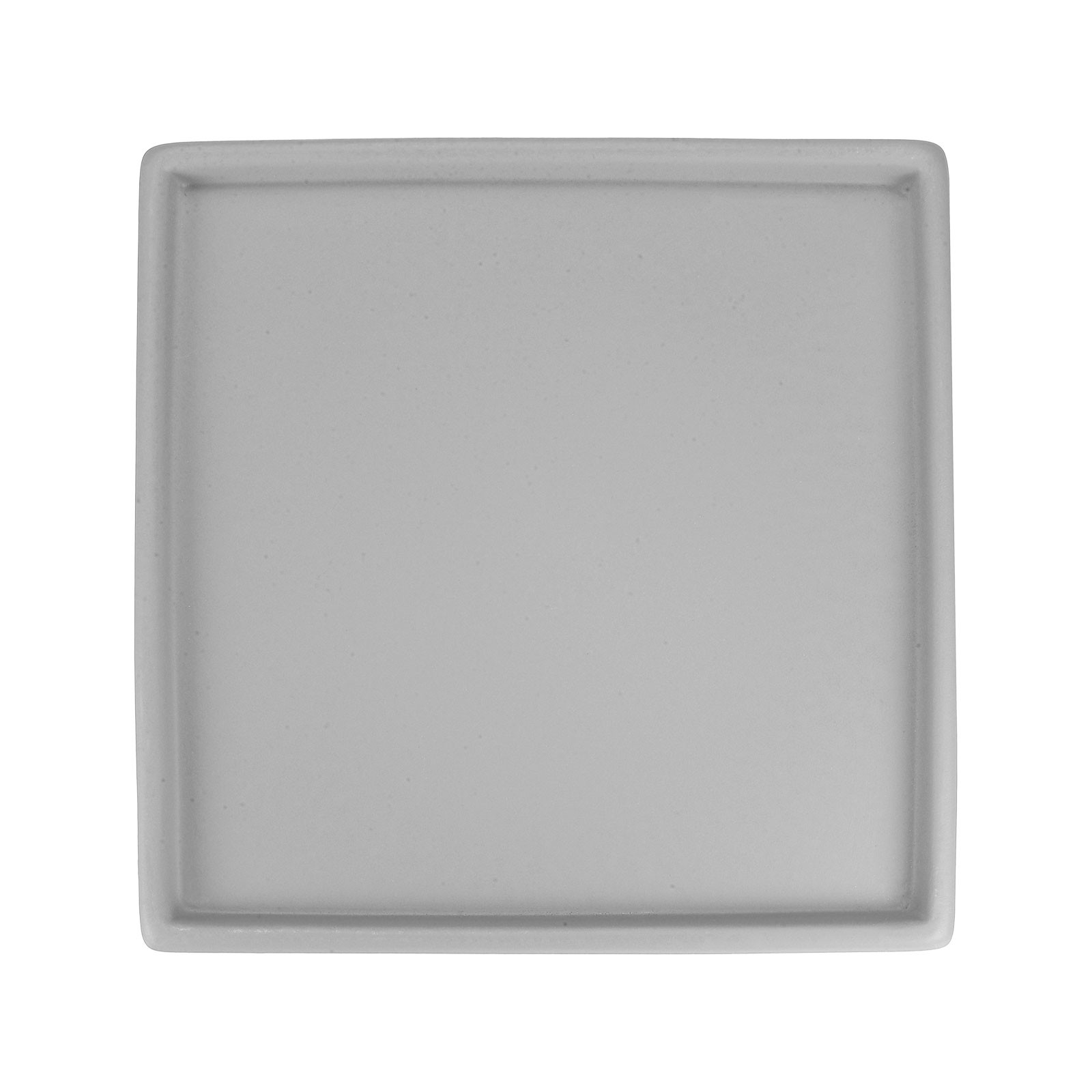 Ceramic Plant Saucer, 8.3 Inch Saucer Drip [Square Dark Gray]