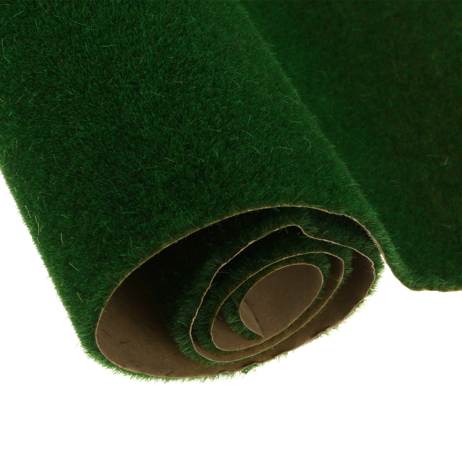 5pcs Artificial Model Grass Mat 14" x 20" Dark Green Realistic Fake Turf