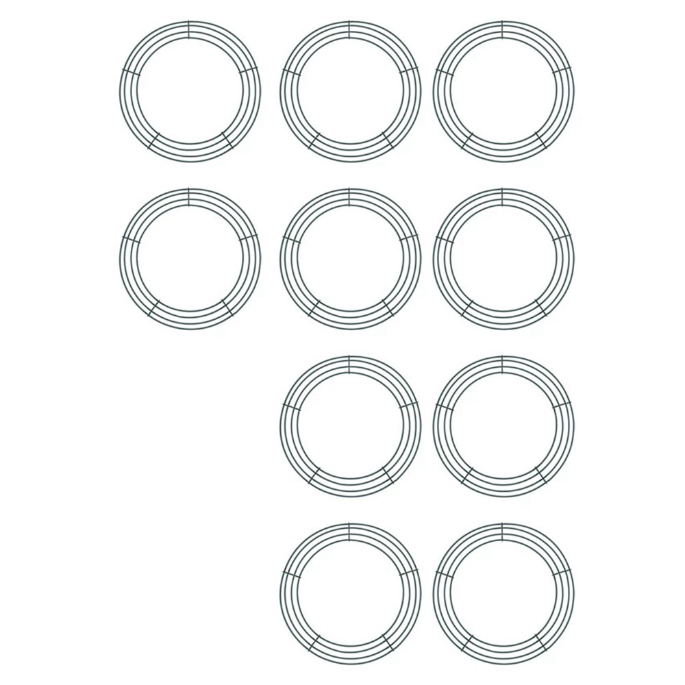 10Pcs Christmas Metal Decoration Wreath Christmas Metal Wreath Wedding9665