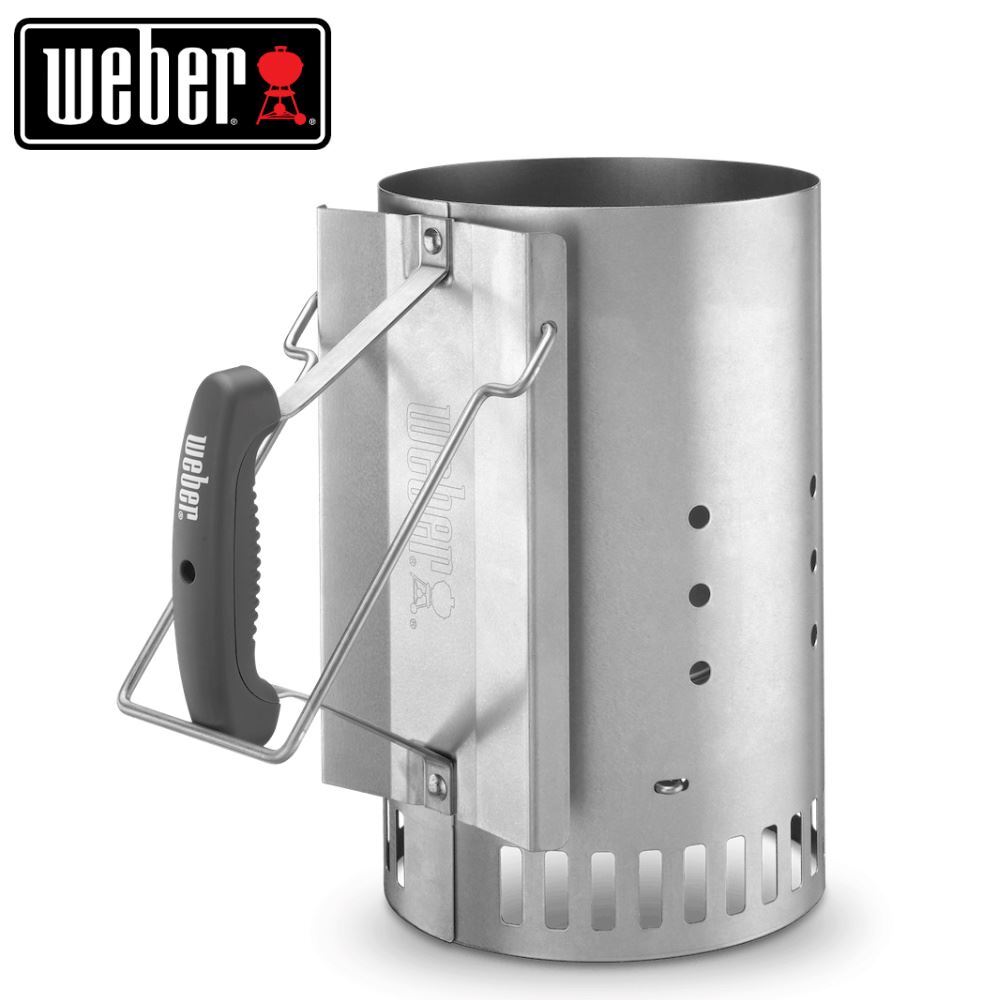 Weber Rapidfire Chimney Starter - Charcoal Grill Compact Starter