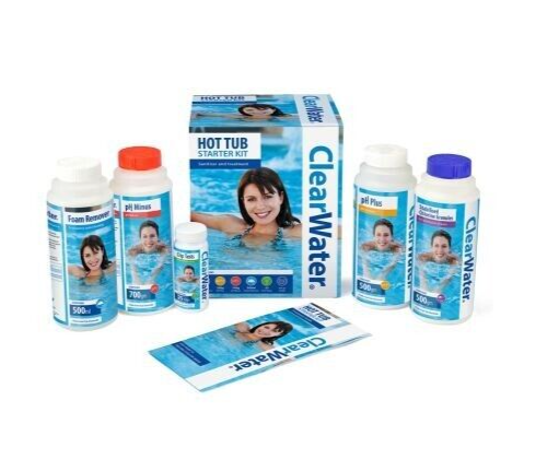Bestway Clear Water Treatment Spa Hot Tub Chemical Chlorine Starter Kit CH0018
