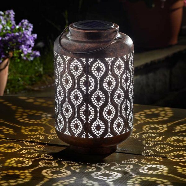 Smart Garden Adana Solar Lantern LED Solar Powered Table Top Or Hanging Lantern