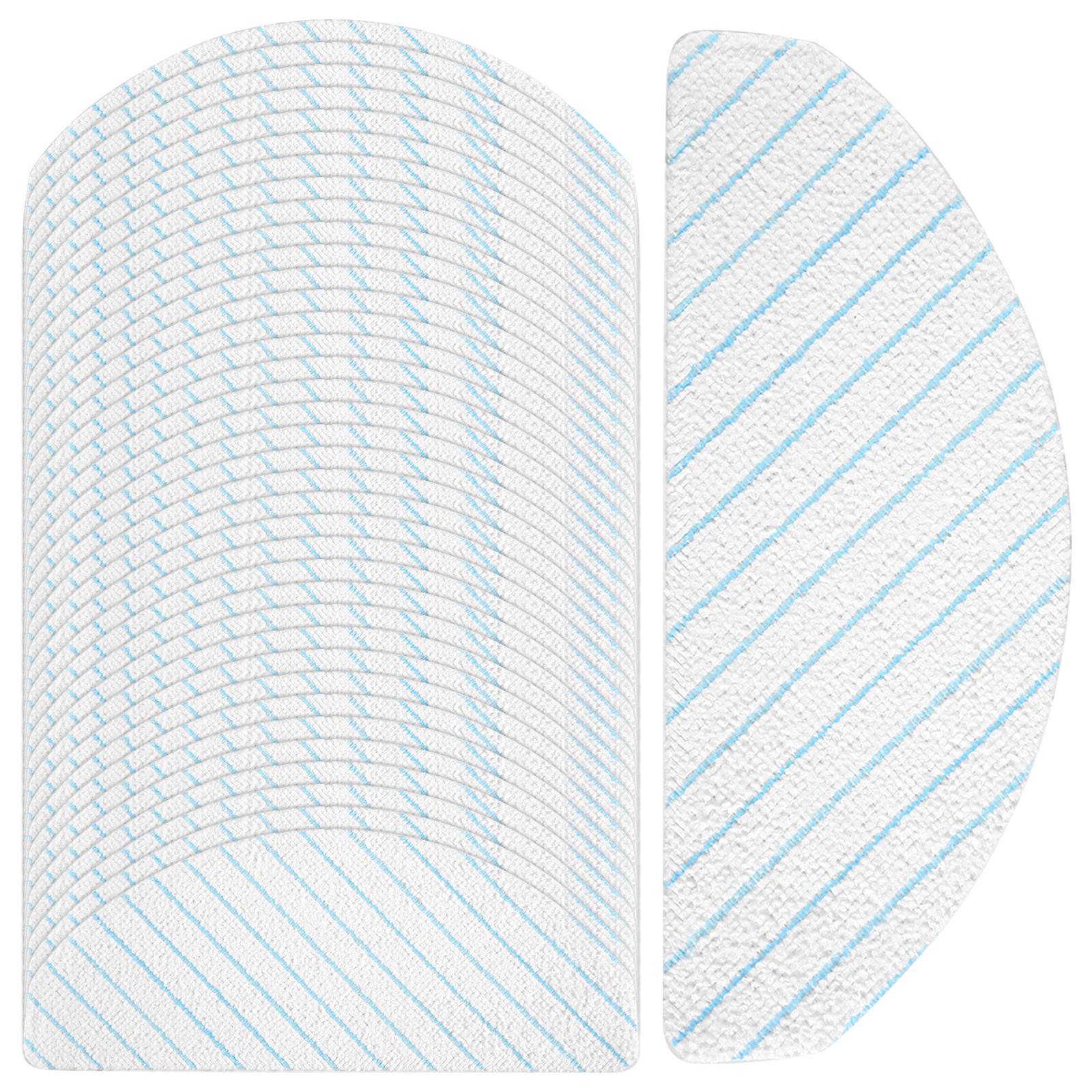 100 Pcs Disposable Mop Pads Replacement Mop Cloths Pads for T9 T9+ T8 T8+2638