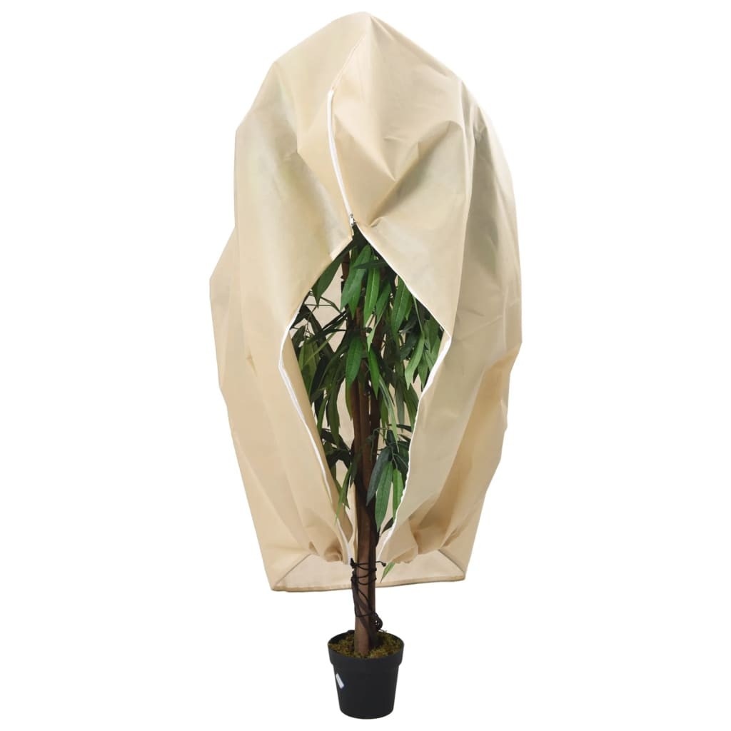 Plant Fleece Cover with Zip Frost Protection Warm 70 g/m² vidaXL