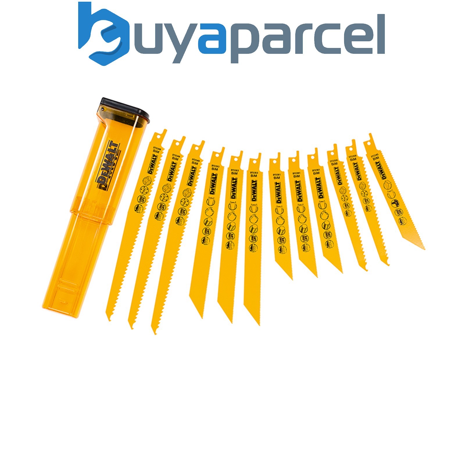 Dewalt DT2445-QZ DT2445 Reciprocating Saw Blade Set, 12 Piece DEWDT2445QZ