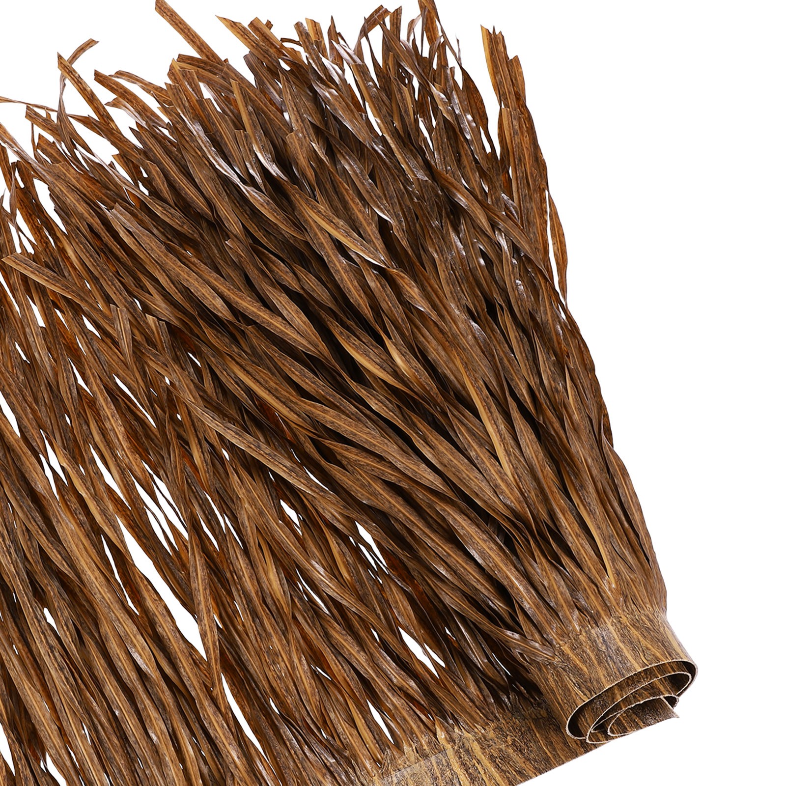 118" x 24" Artificial Palm Straw Rolls for Garden, Twisted Vine Dry Gray