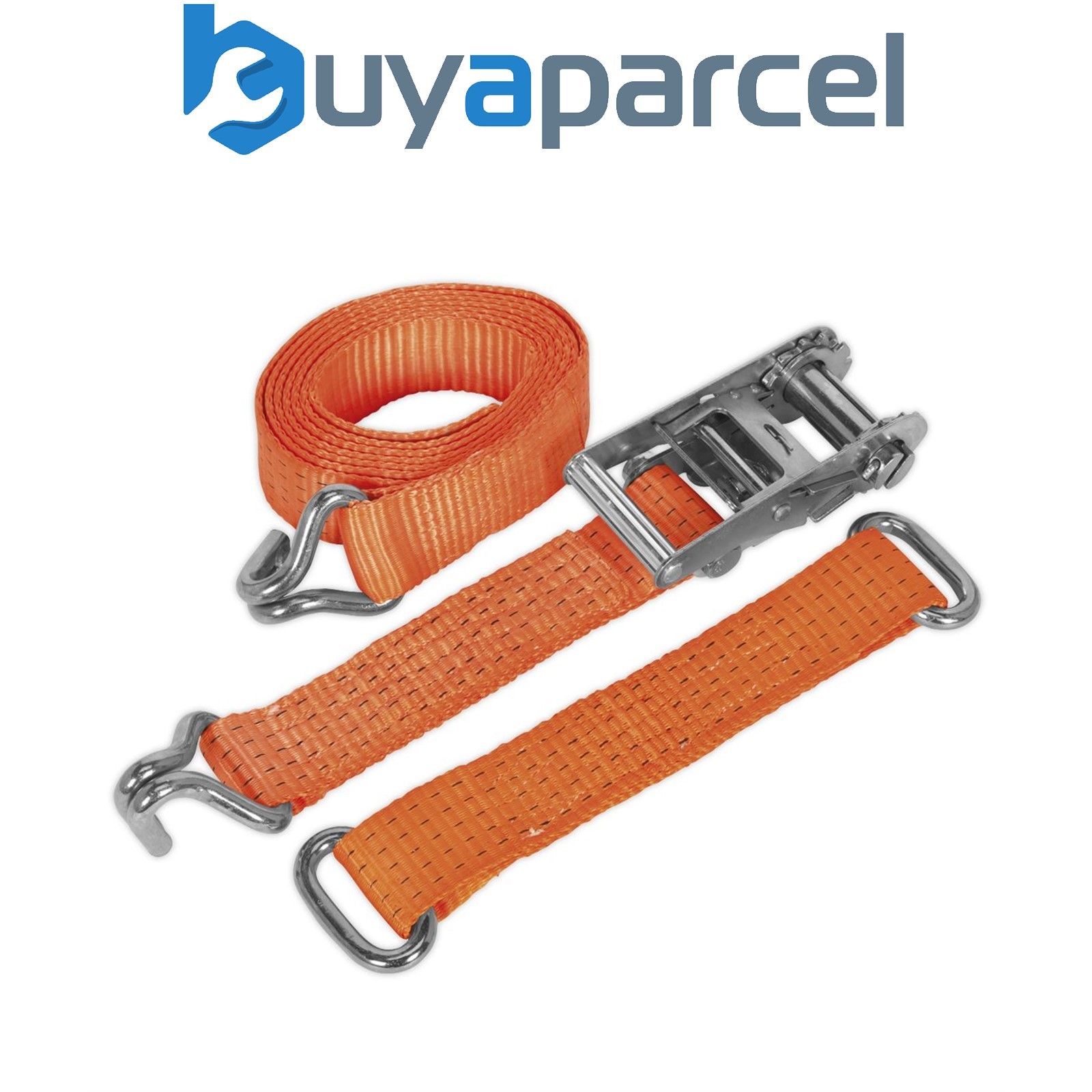 Sealey TDRWS Steel Wheel Car Transporter Ratchet Strap 50mm x 3m 4500kg Breaking