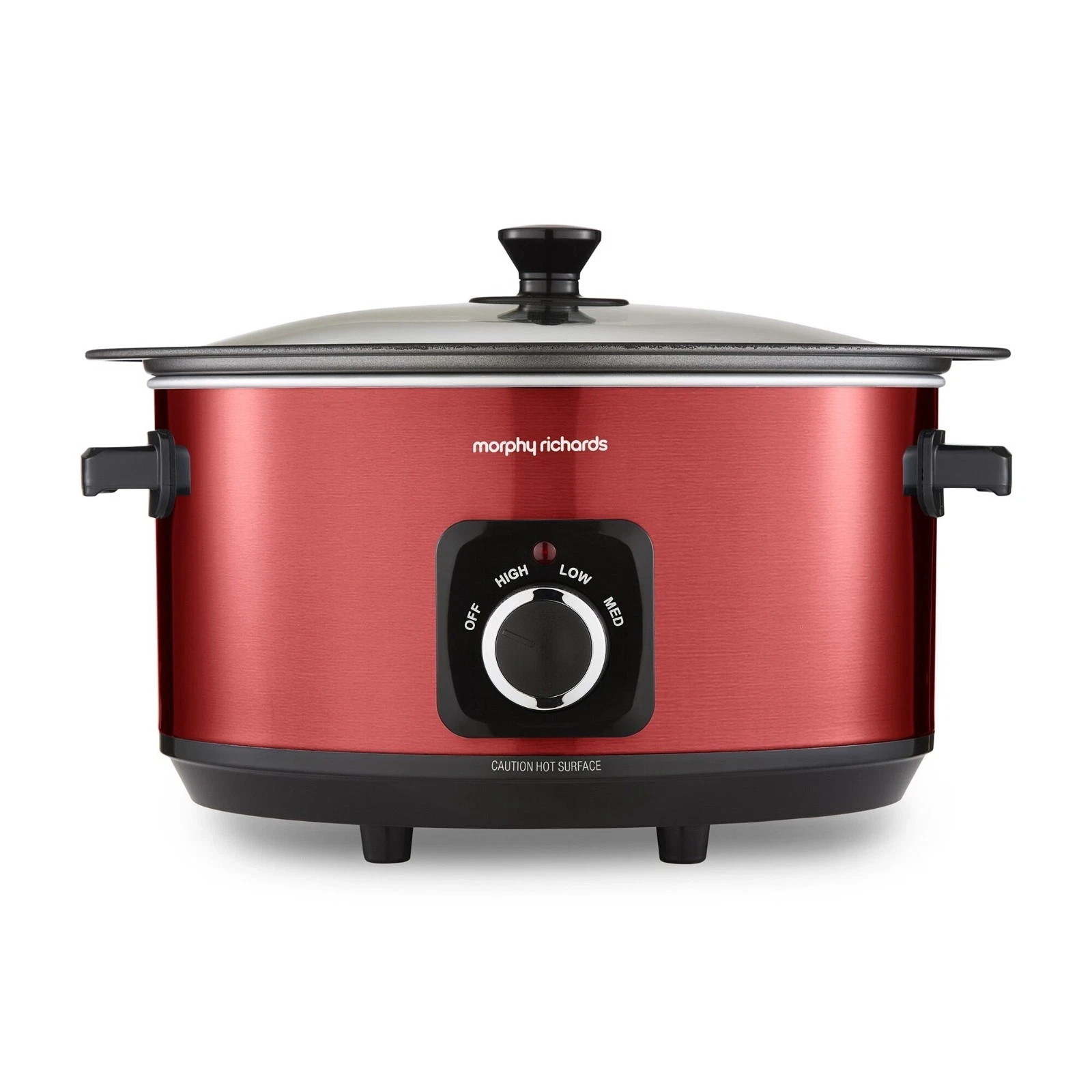 Morphy Richards 6.5L Slow Cooker, Accents Sear and Stew Metallic Red 461026