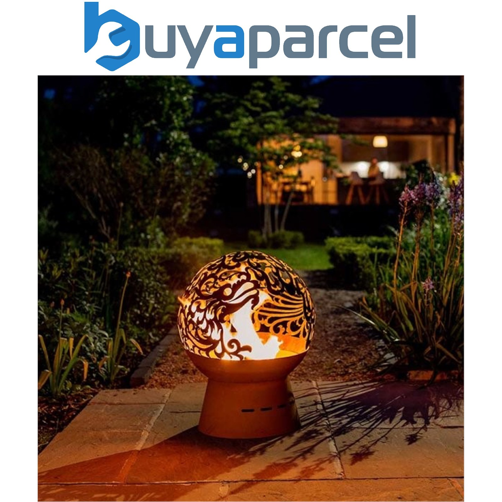 Smart Garden Havana Helios Fire Globe Sphere Fire Pit Basket Bowl Heater