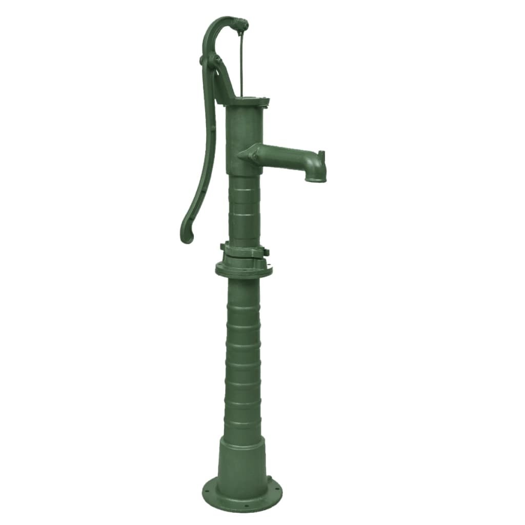 Garden Water Pump with Stand Cast Iron Green Farm Irrigation Ornament vidaXL