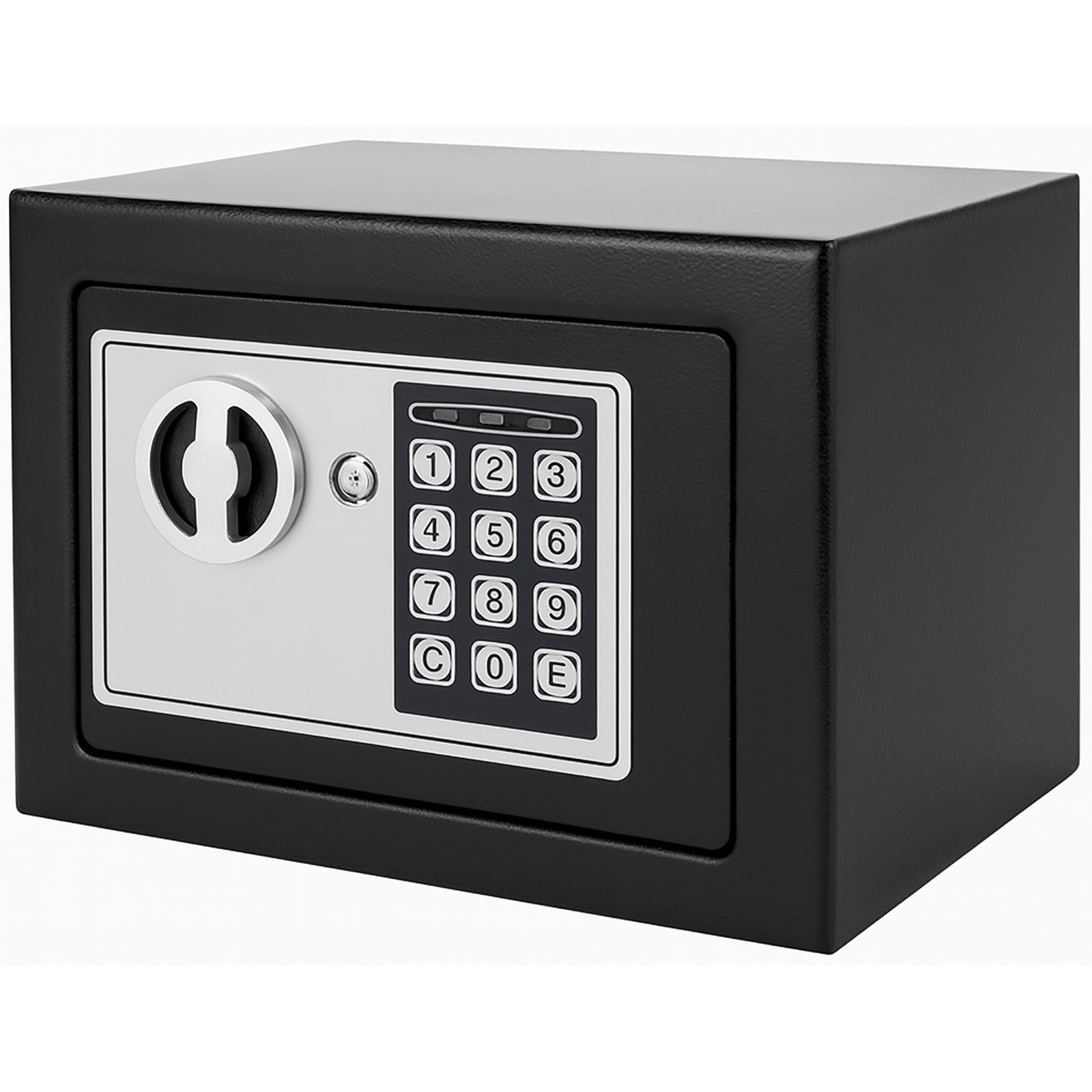 Furniture Safe 5.7L Electronic Safe Combination Lock Double Bolt Black 17x23cm