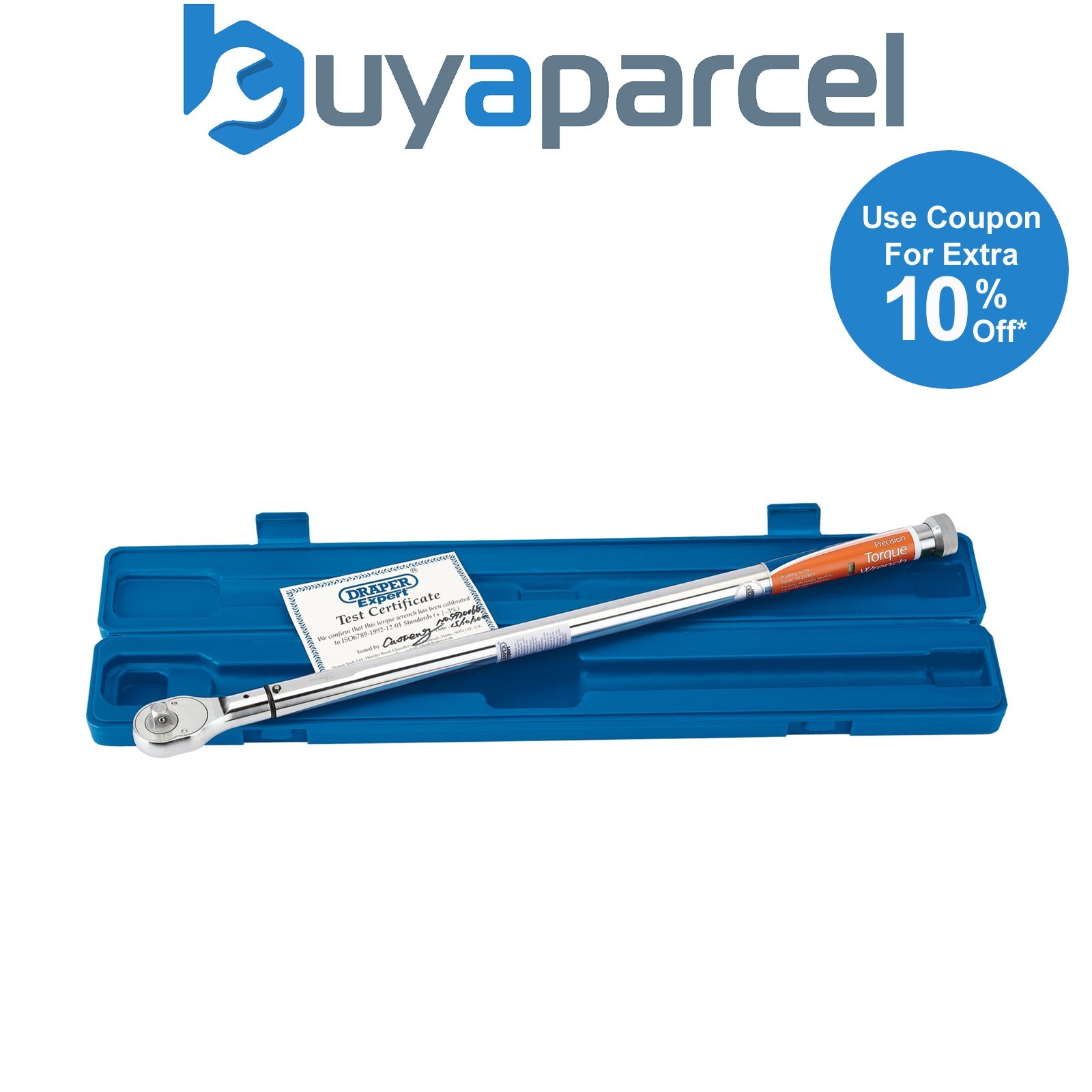 Draper 58140 Draper Expert Precision Torque Wrench, 1/2" Sq. Dr., 70 - 230Nm