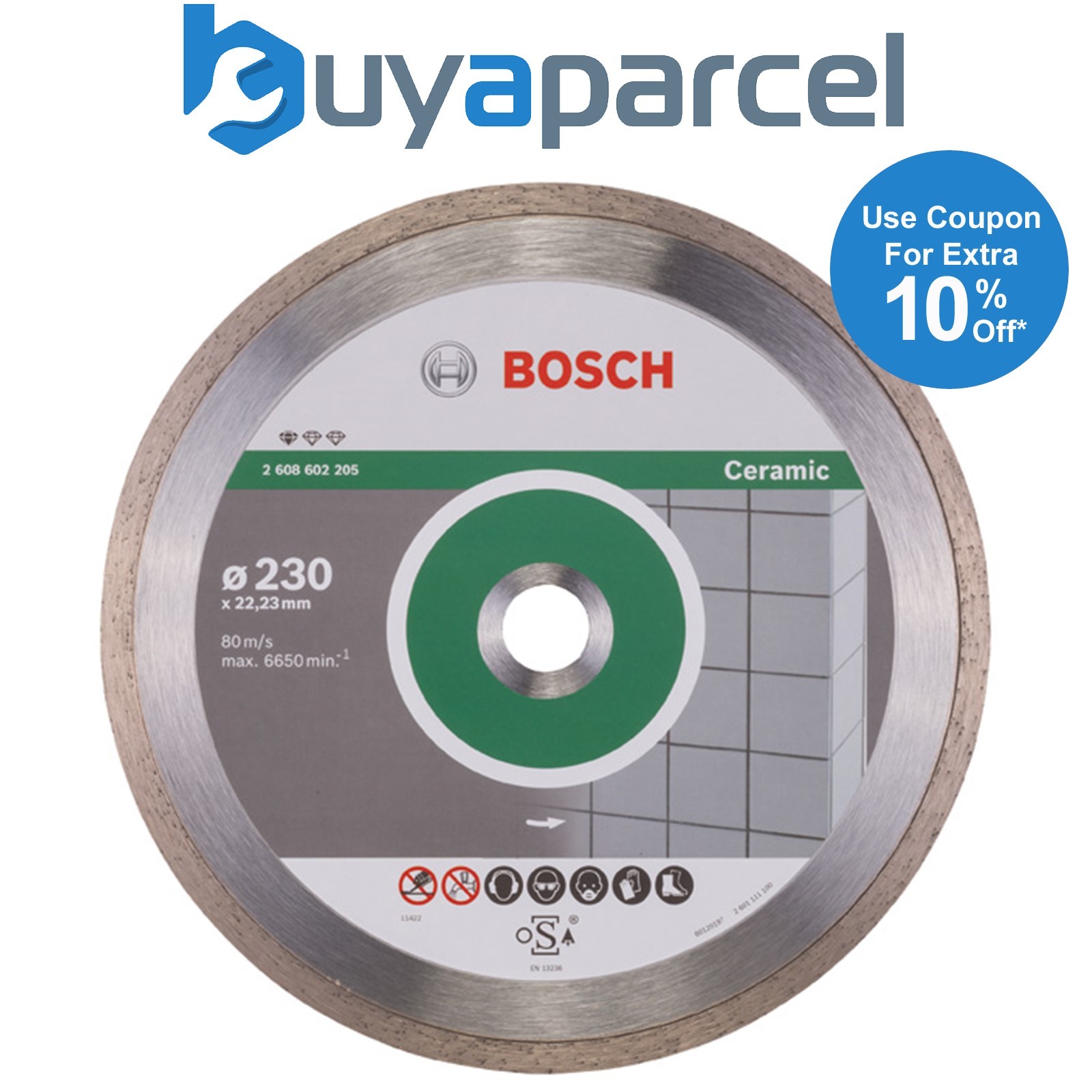 Bosch Diamond cutting discs Standard for Ceramic diamond cutting disc 2608602205