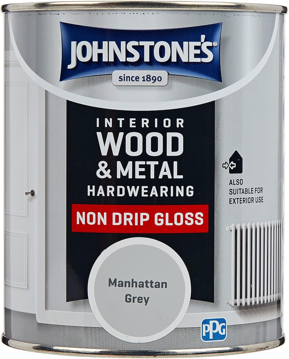 Johnstone's - Interior Wood & Metal Hardwearing - Manhattan Grey - High