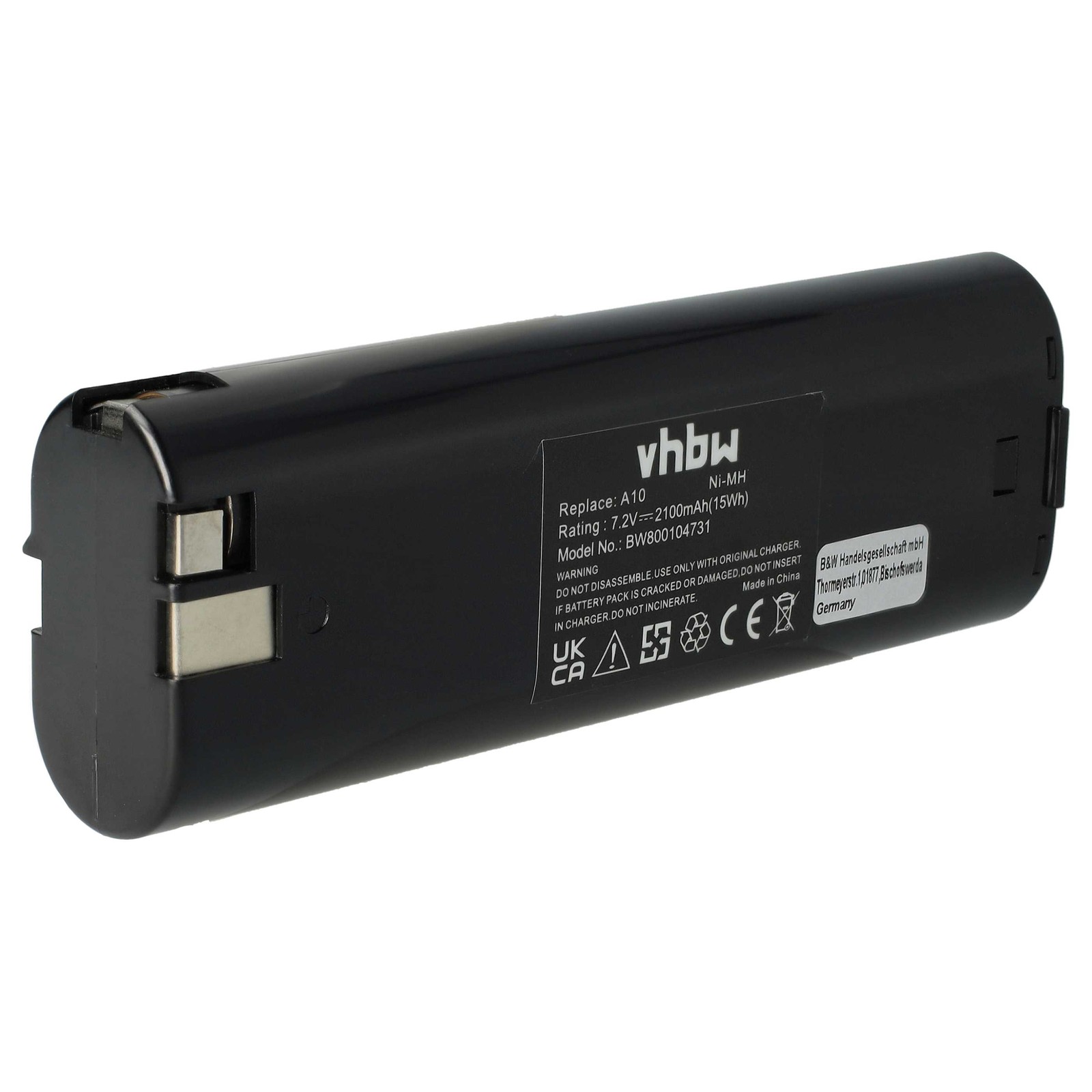 Battery for AEG AG-724CN A10 P7.2 2.1Ah 7.2V