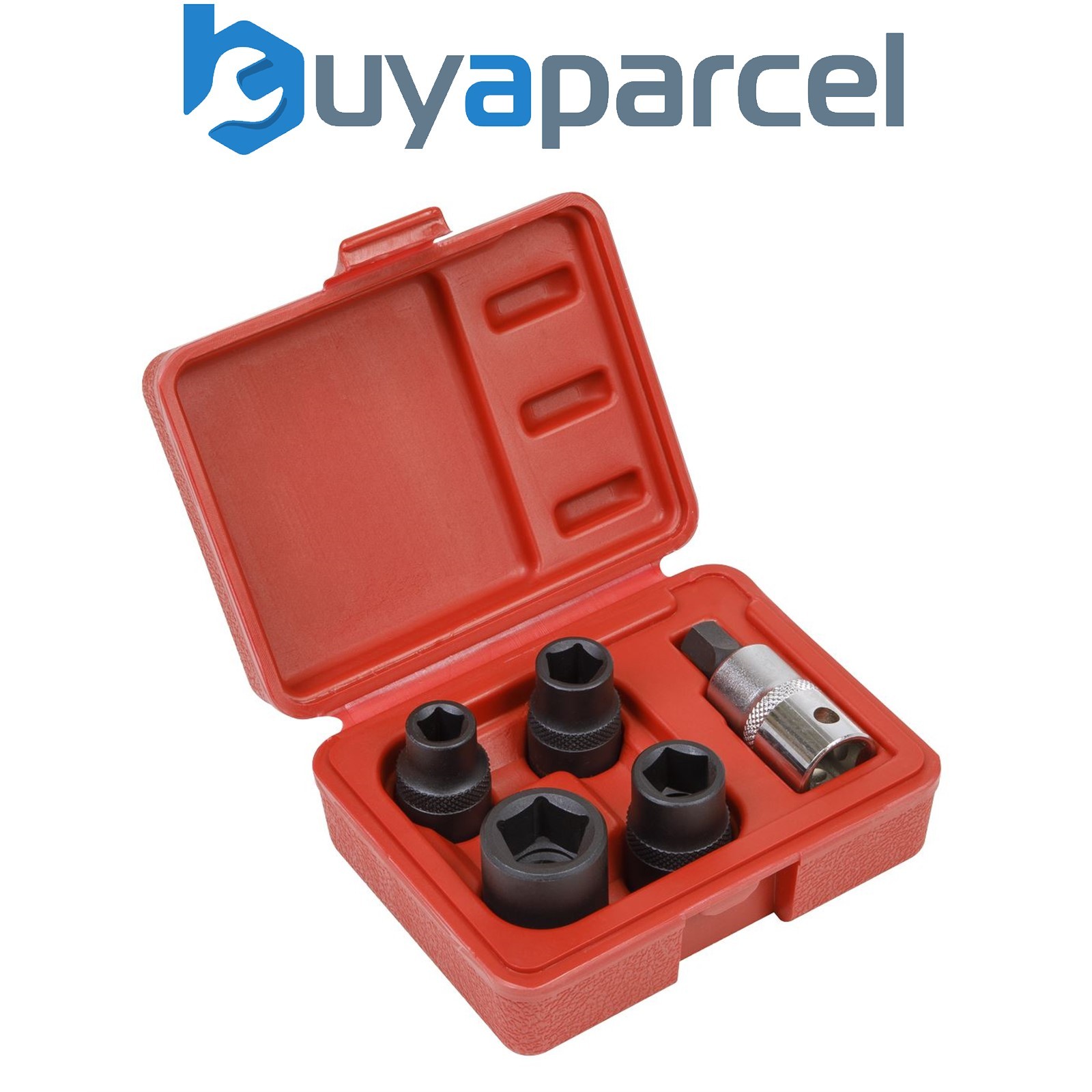 Sealey VS0464 Brake Caliper Socket Set 1/2"Sq Drive 5pc