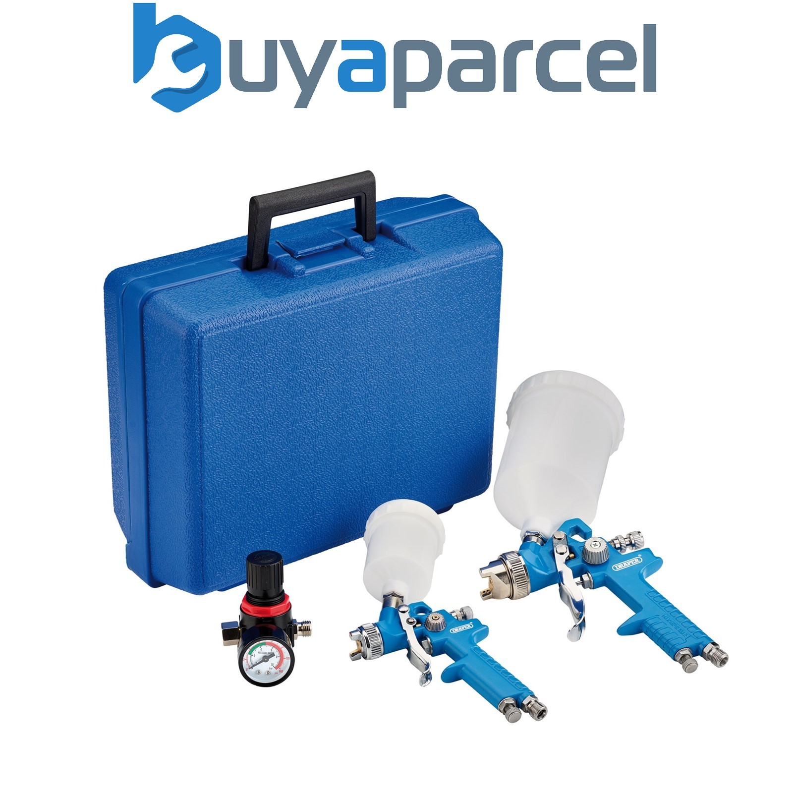 Draper 28374 HVLP Air Paint Spray Gun Kit (7 Piece)