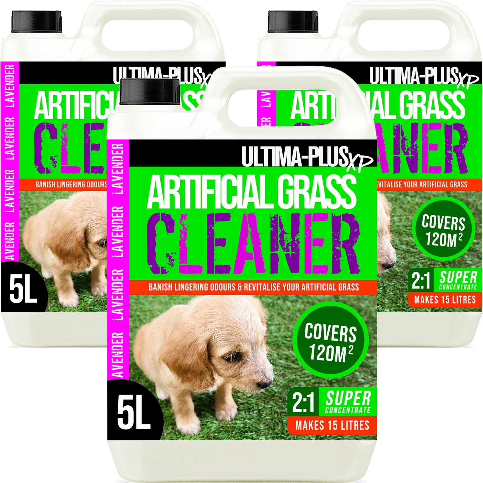 Ultima Artificial Grass Disinfectant Cleaner Astro Turf Lavender Deodoriser 15L
