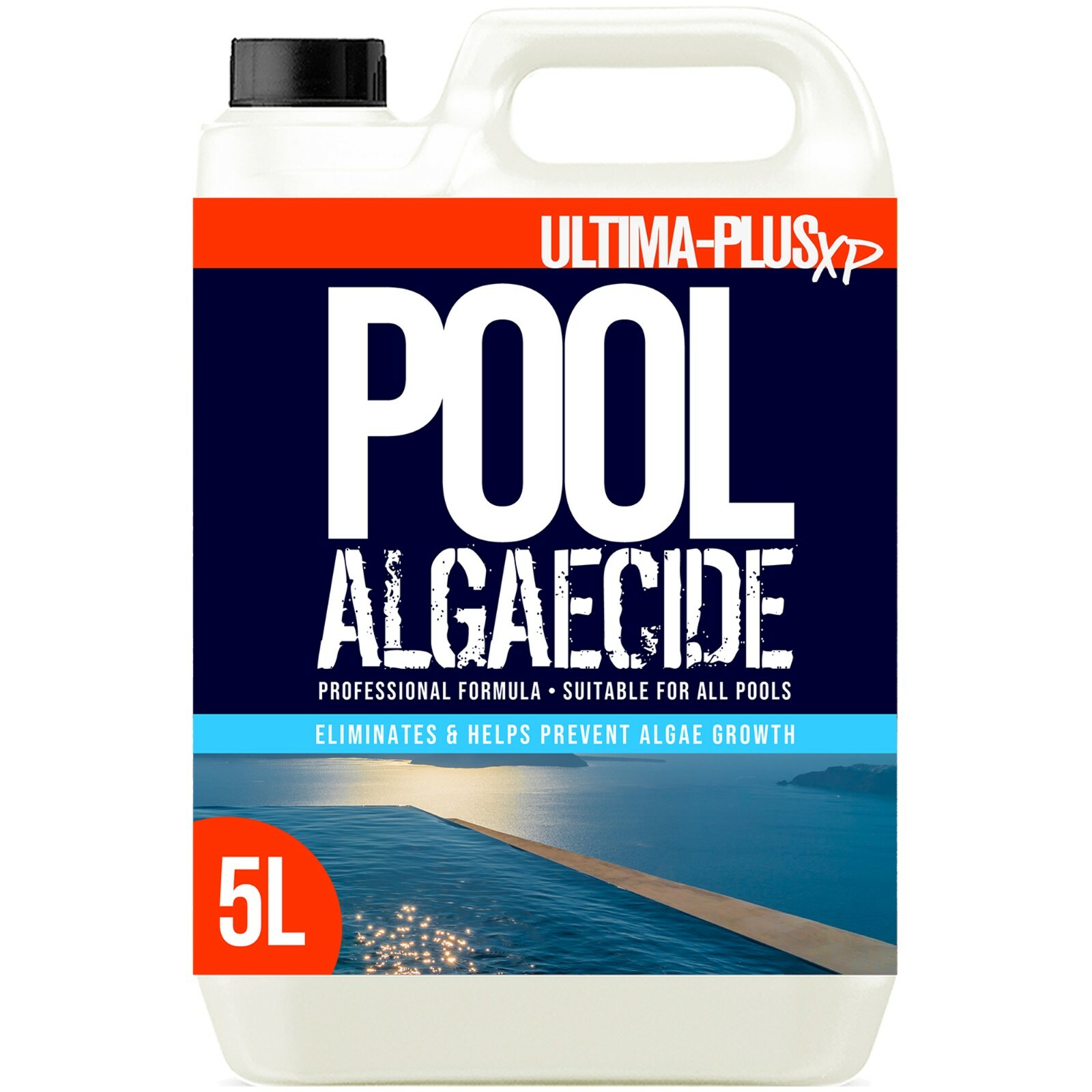 Ultima Hot Tub Algae Remover Spa Solution Pool Cleaner Prevents Green Algae 5L