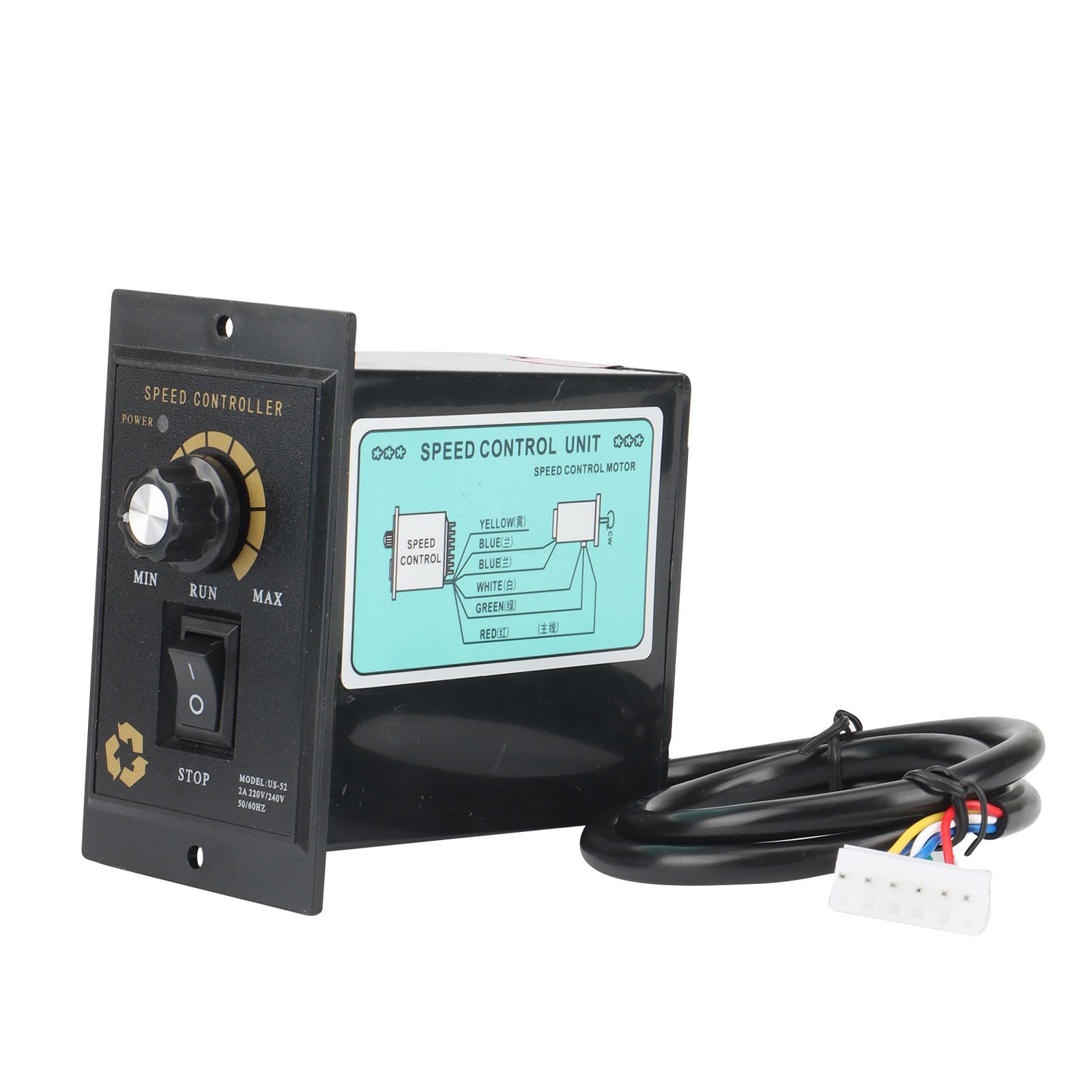 2X(500W Motor Speed Controller AC 220V Regulator Controller Forward and2562