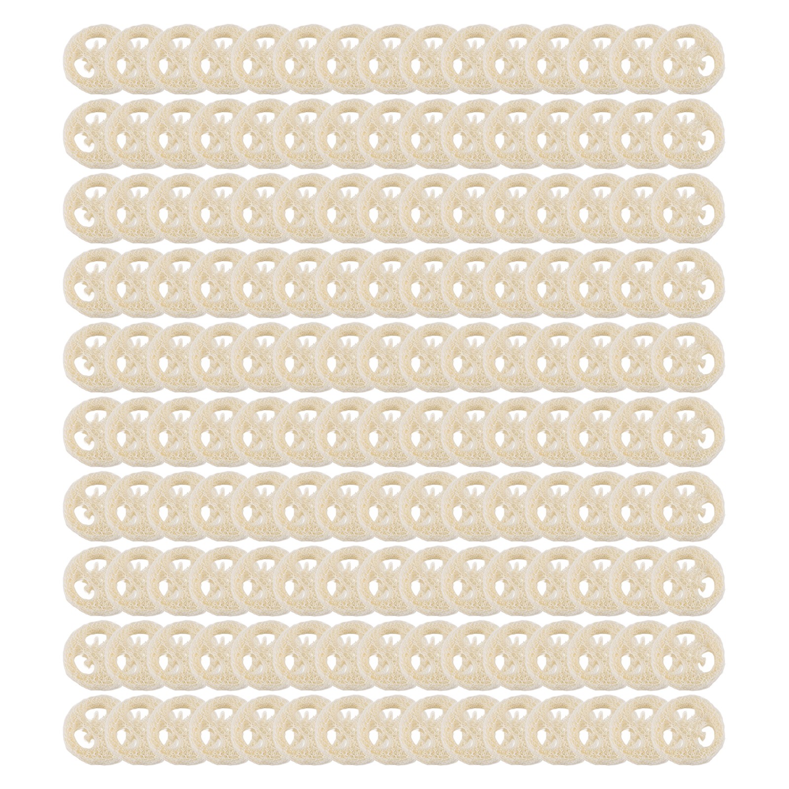 150Pcs Natural Loofah Luffa Loofa Slices Handmade Loofah Soap Box Tray1471