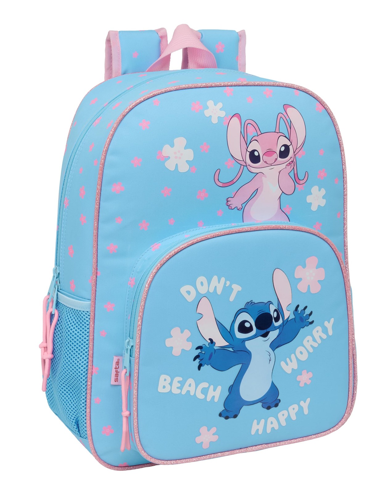 STITCH HAPPY – Children's School Backpack, Children's Backpack, Adaptable to Tro