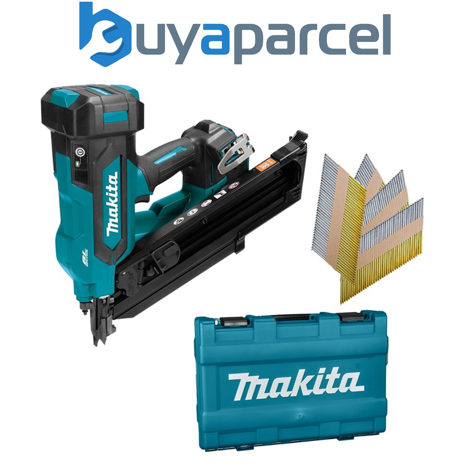 Makita DBN900ZK 18v LXT Brushless Gasless Framing Nailer 1st Fix + 90mm Nails