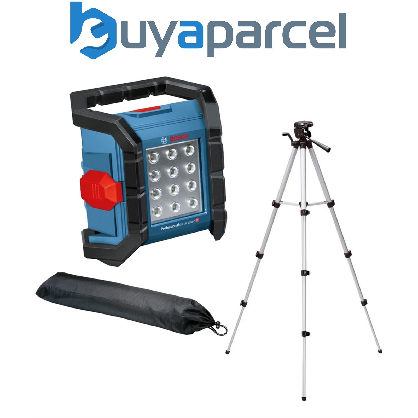 Bosch GLI 18V-1200C 18v LED Cordless Floodlight Site Light Bluetooth + Tripod